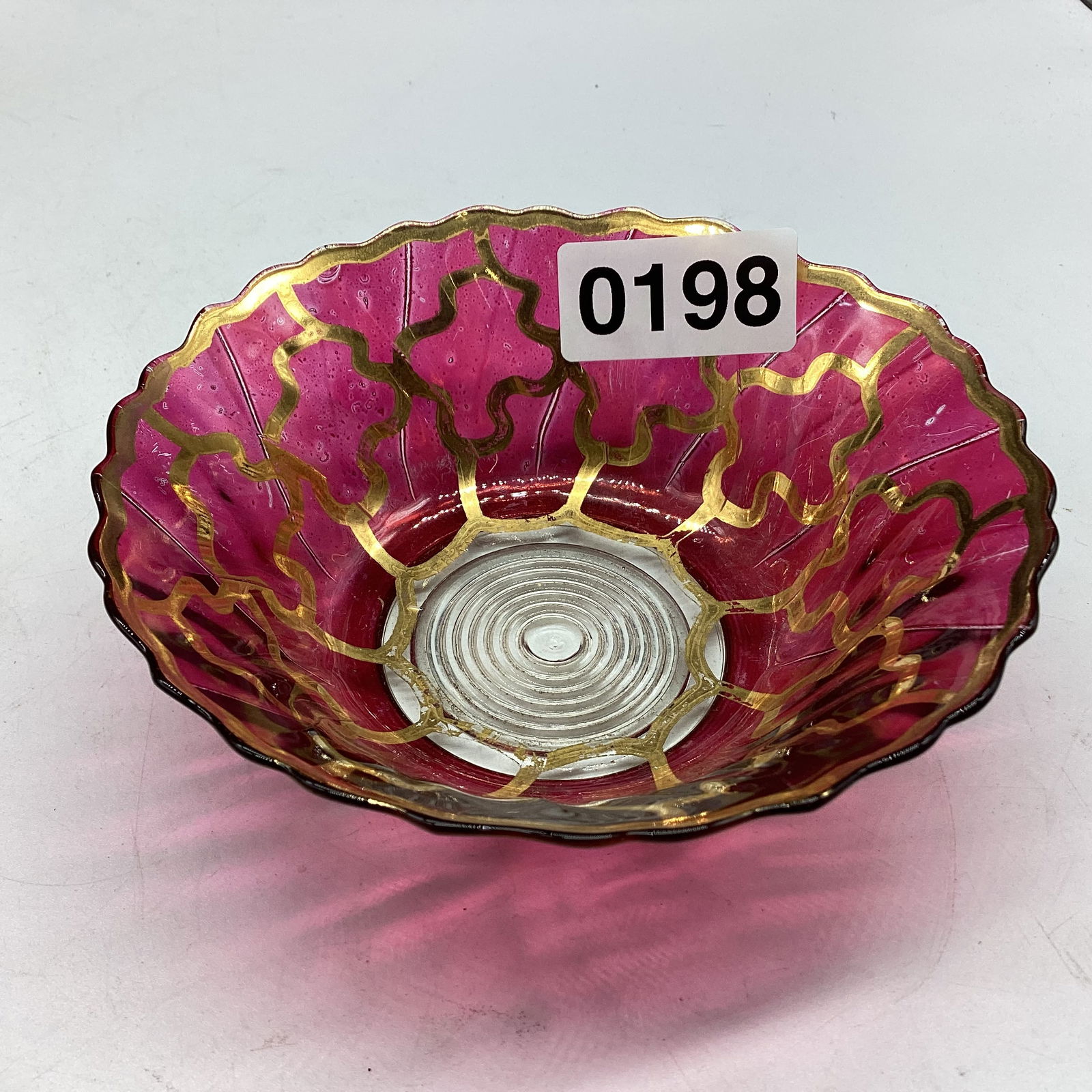 VICTORIAN HAND PAINTED GOLD ENAMEL MUG (1 of 2)