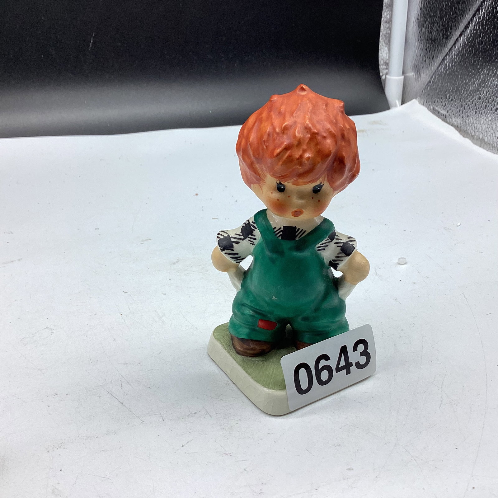 1958 GOBEL RED HEAD FIGURINE PLENTY OF NOTHIN: 4 1/2" TALL GOOD SHAPE