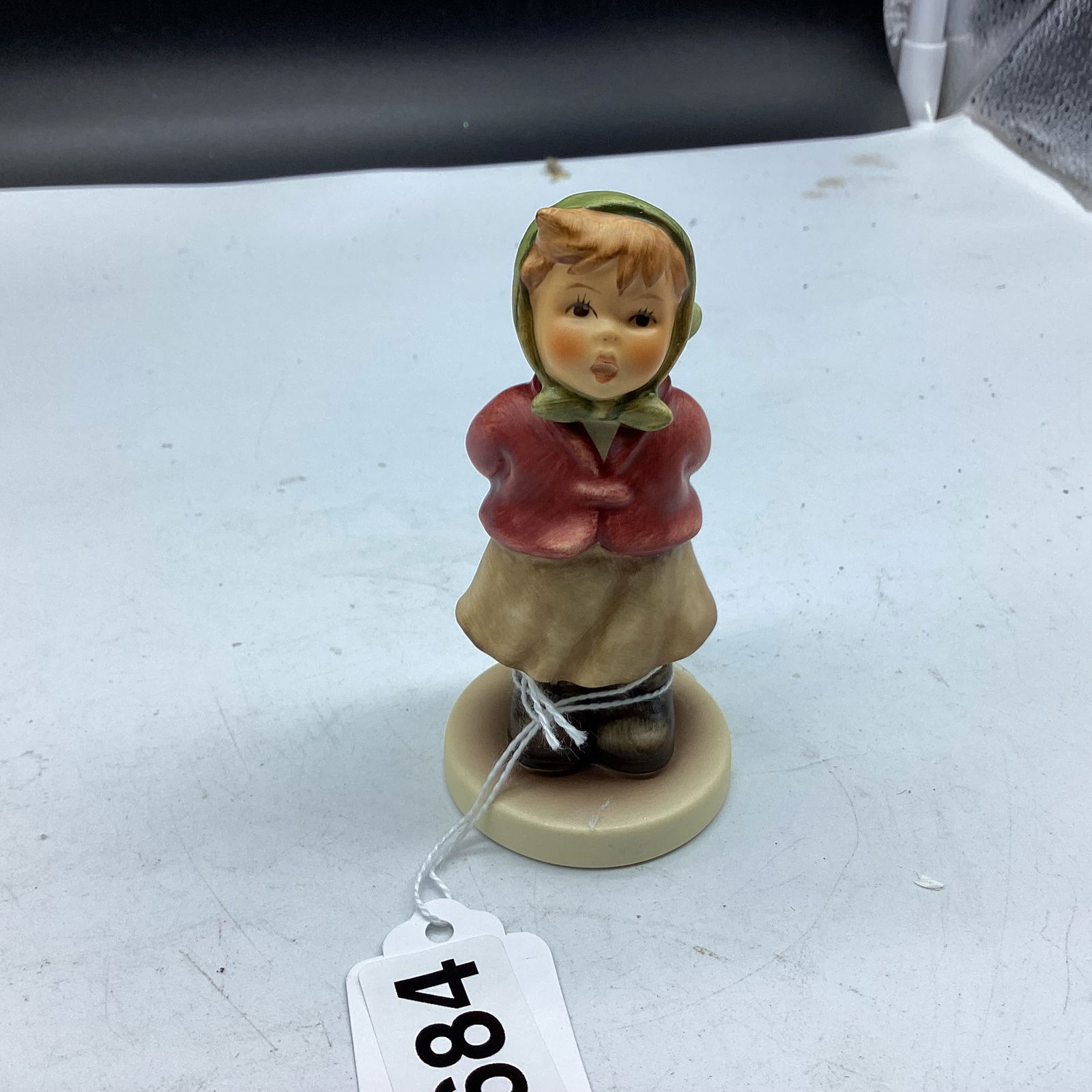 HUMMEL FIGURIINE CLEAR AS A BELL: 4" TALL GOOD SHAPE