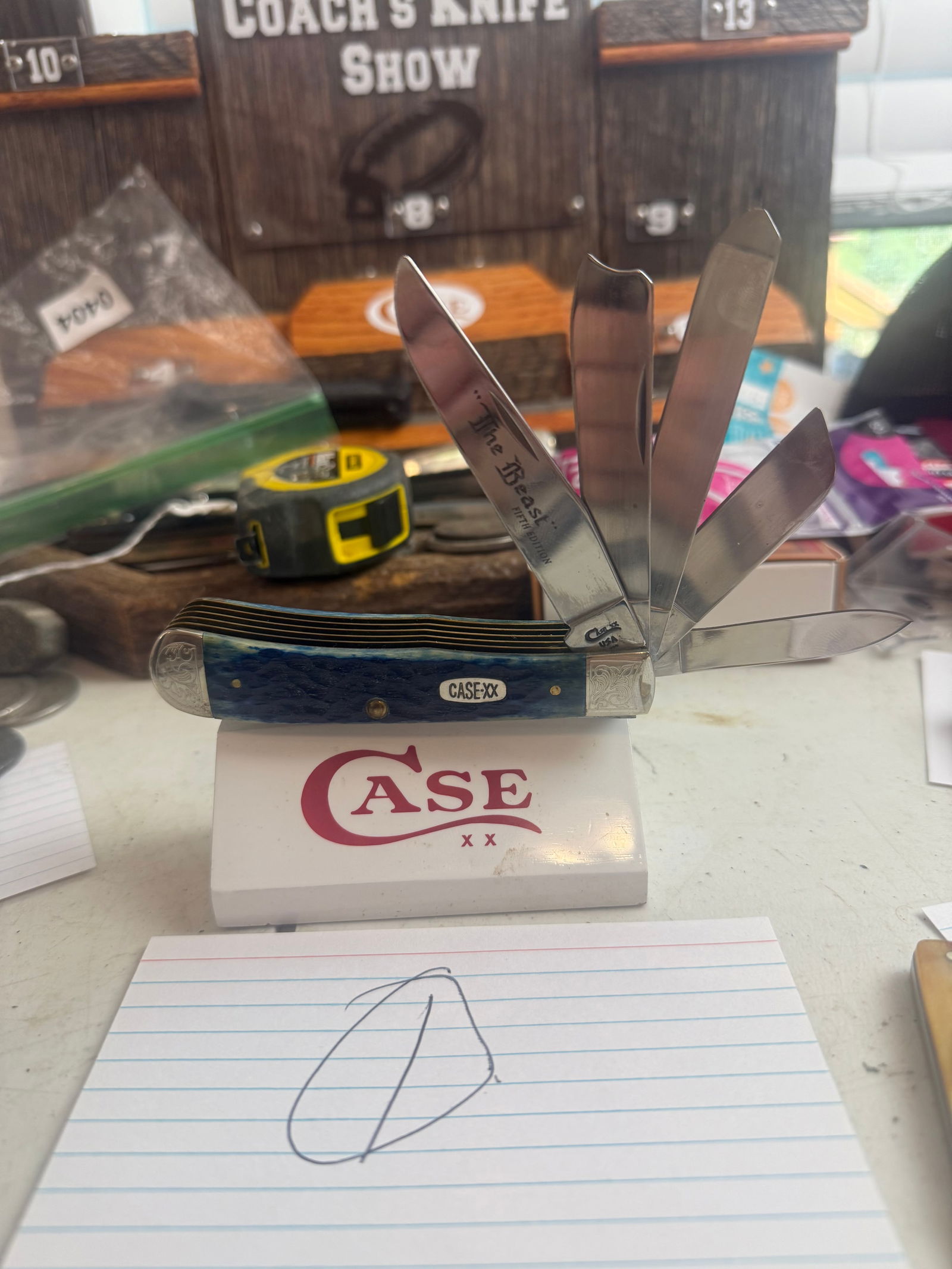 CASE XX 1996 5 BLADE BEAST TRAPPER WITH SCROLLED BOLSTERS (1 of 5)