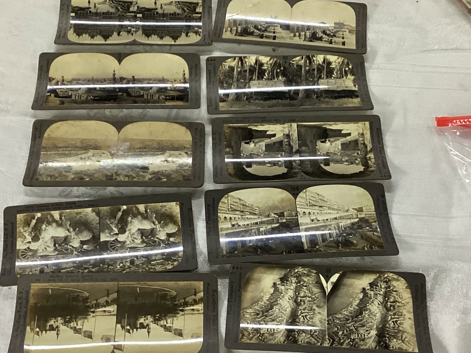 10 VINTAGE  STEREOVIEW CARDS (1 of 1)