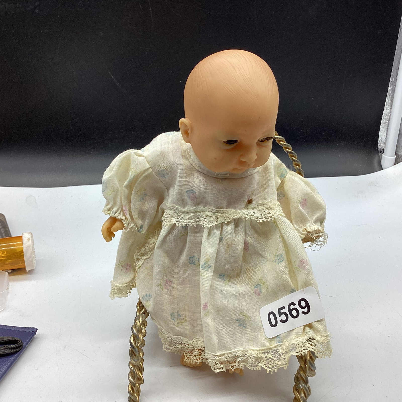 BABY DOLL: 8" TALL USED CONDITION