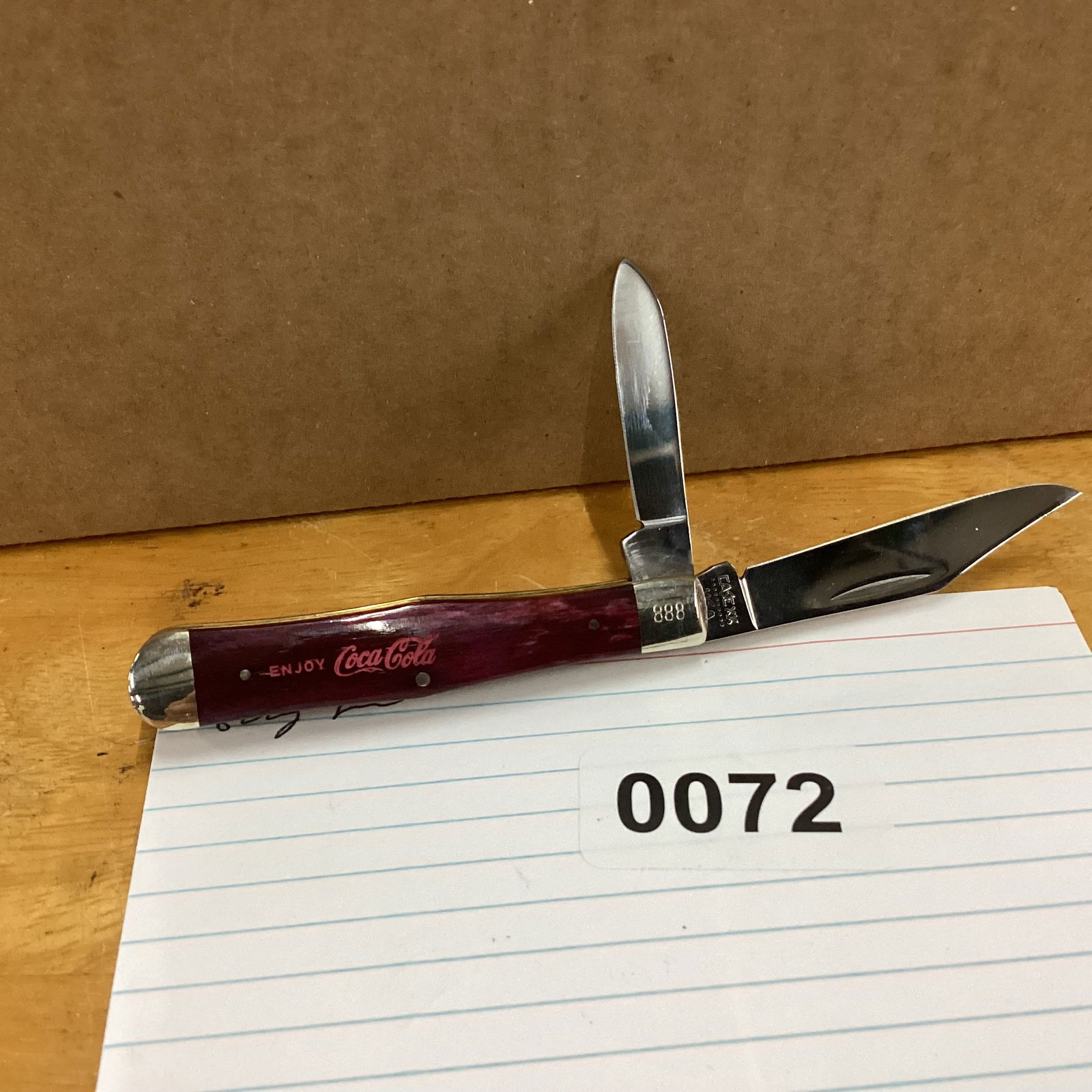 CASE XX COKE ADVERTISING COKE BOTTLE KNIFE: never used or carried