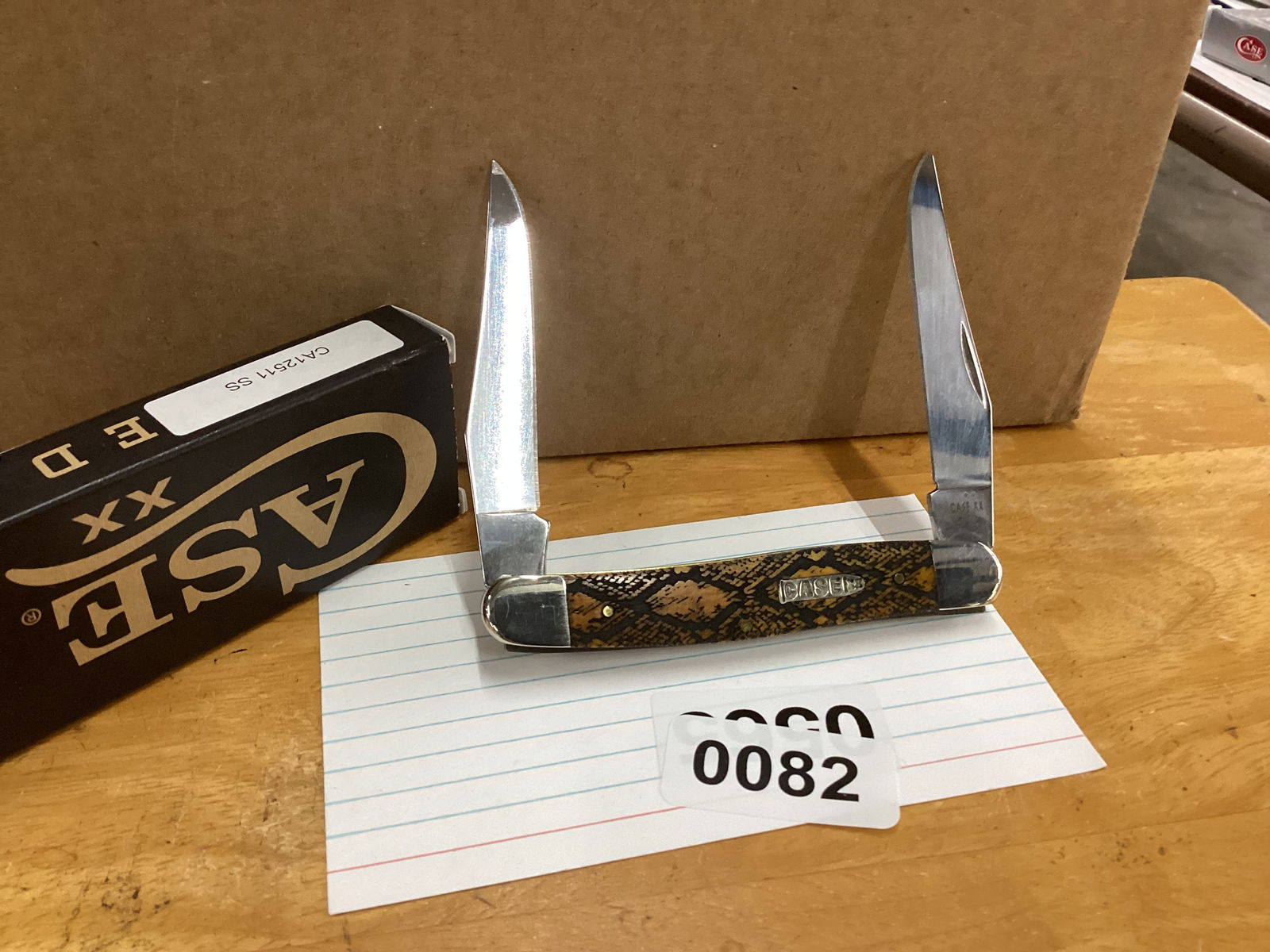 CASE XX 2025 SNAKE SKIN MUSKRAT: NEW IN BOX
