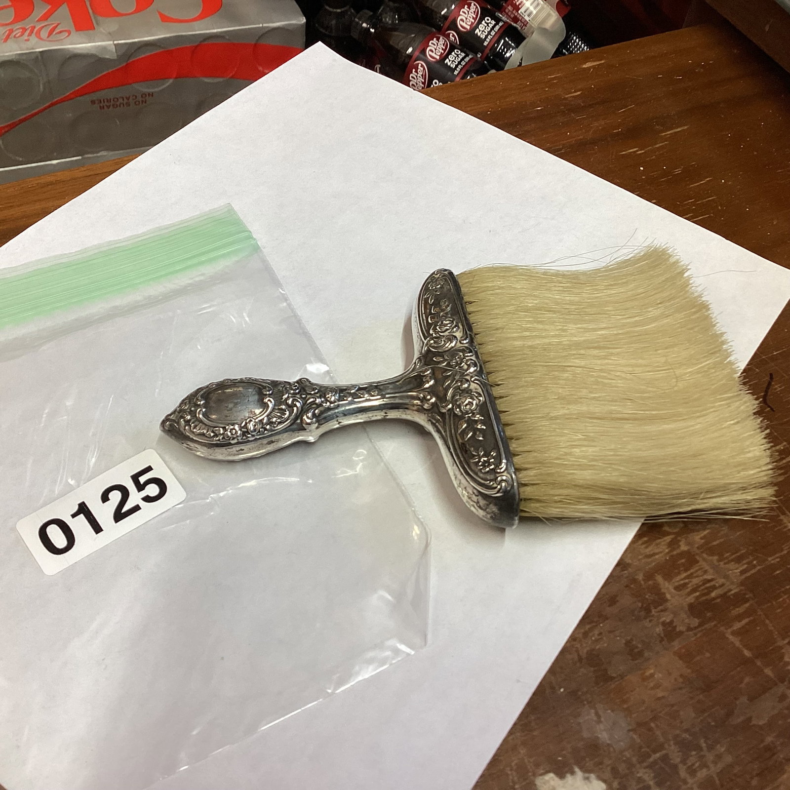 STERLING HANDLE BRUSH (1 of 1)