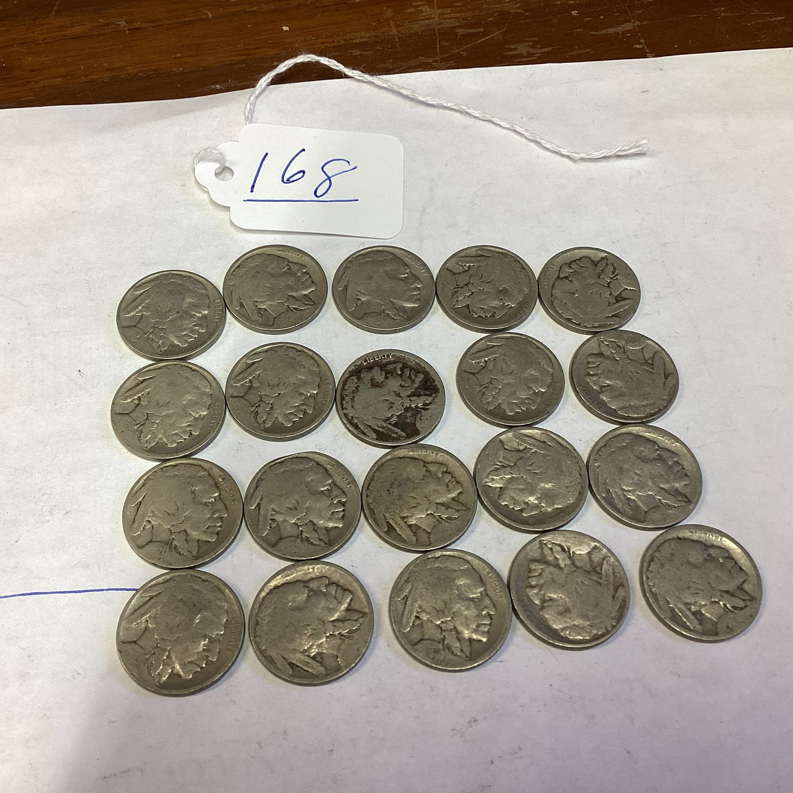 20 BUFFALO NICKELS NO DATES ON THEM (1 of 2)