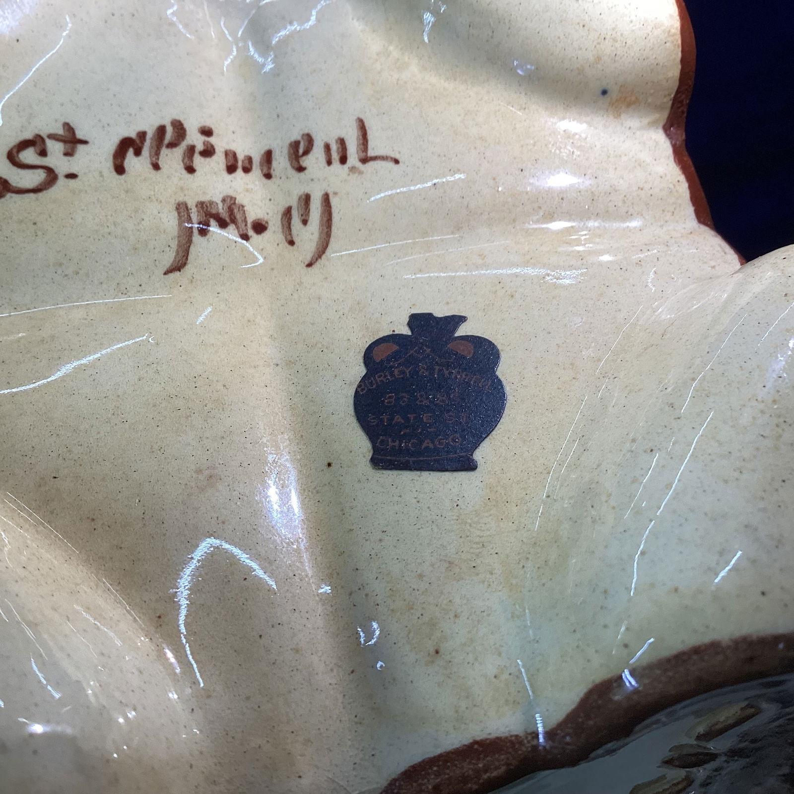 UNMARKED WELLER VASE LOUWELSA PATTERN - 3