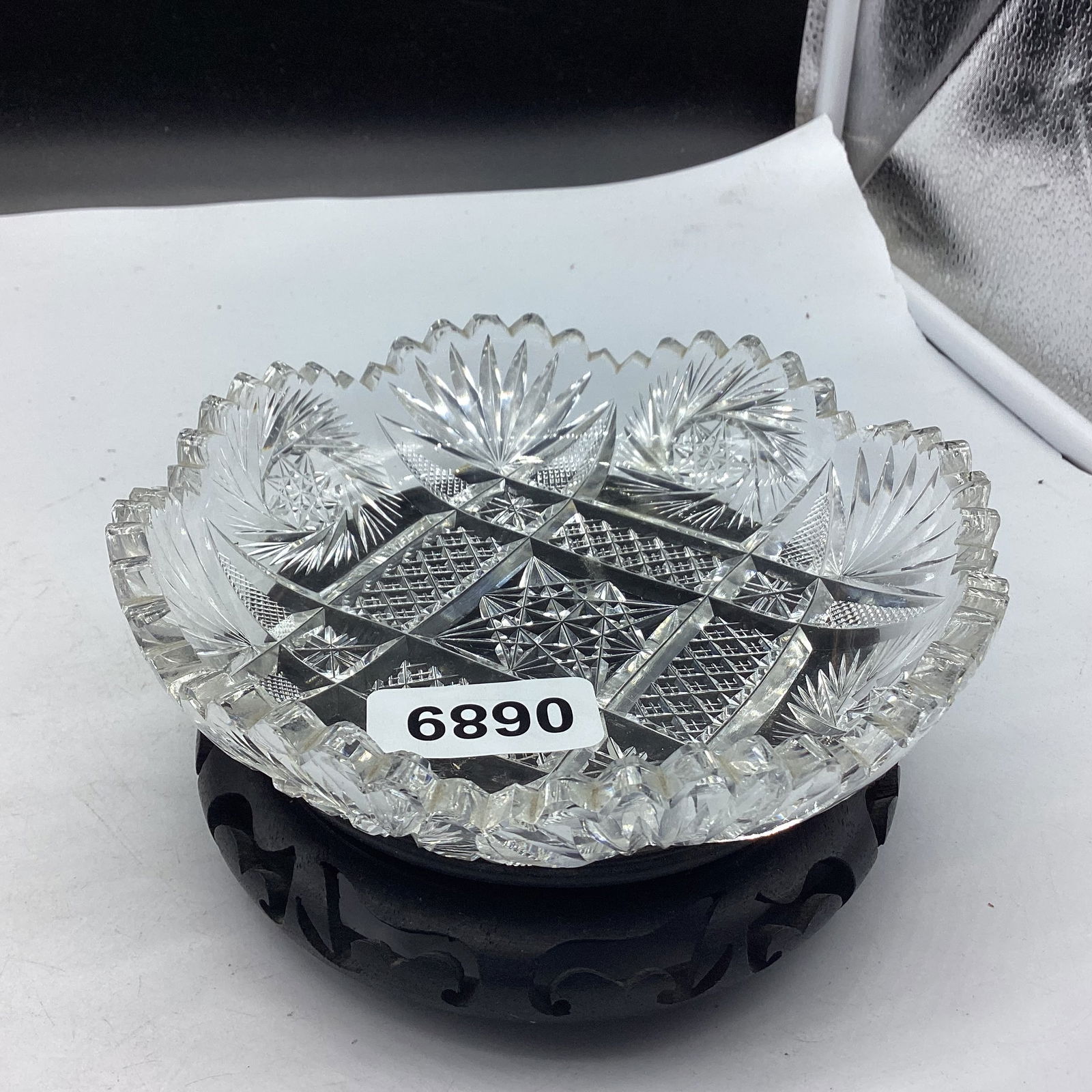 BRILLIANT CUT GLASS DISH (1 of 1)