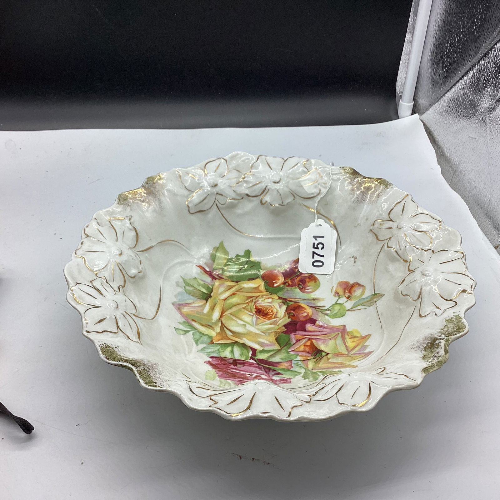 HAND PAINTED PORCELIAN BOWL P S GERMANY (1 of 2)