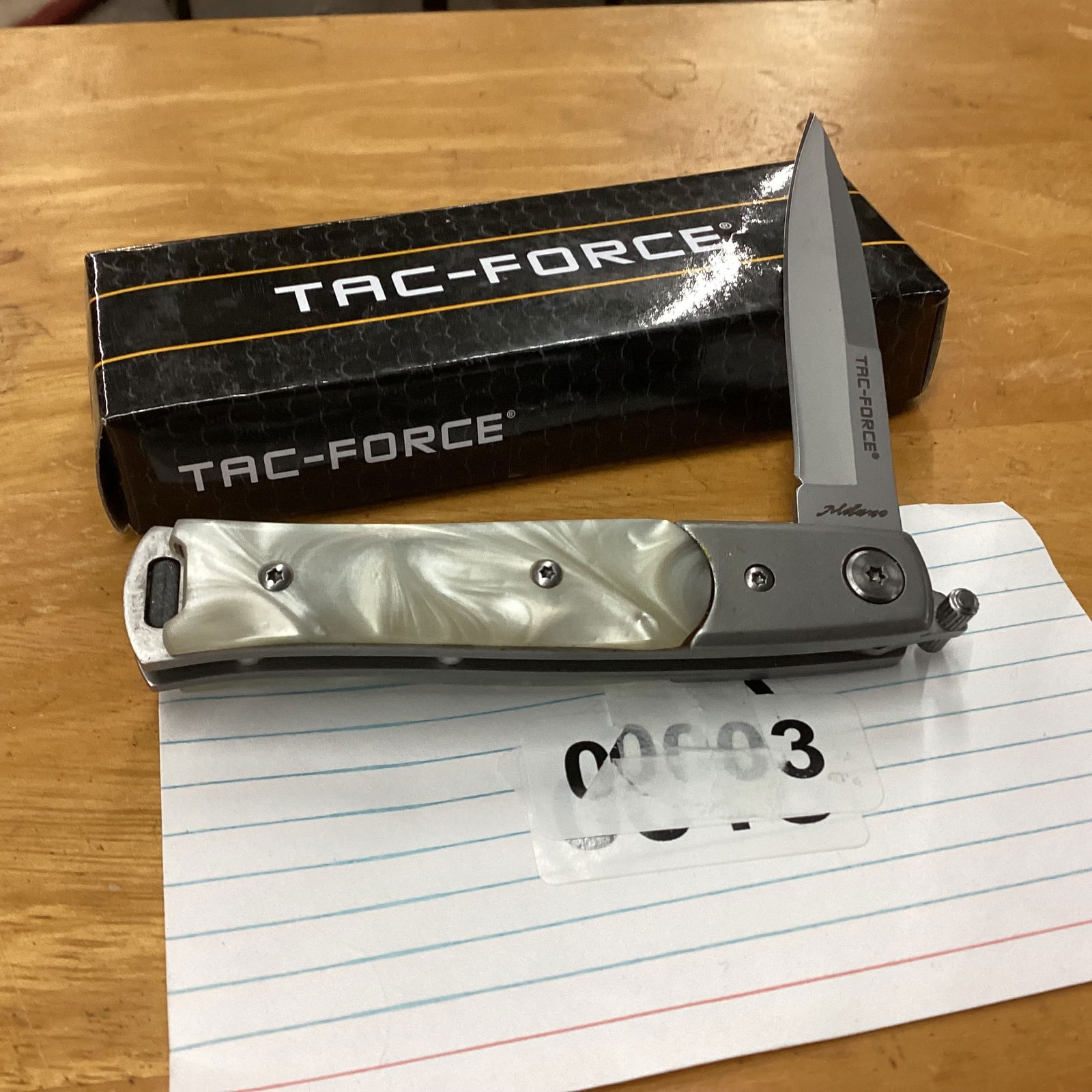 TAC FORCE FLIPPER WITH POCKET CLIP: NEW IN BOX