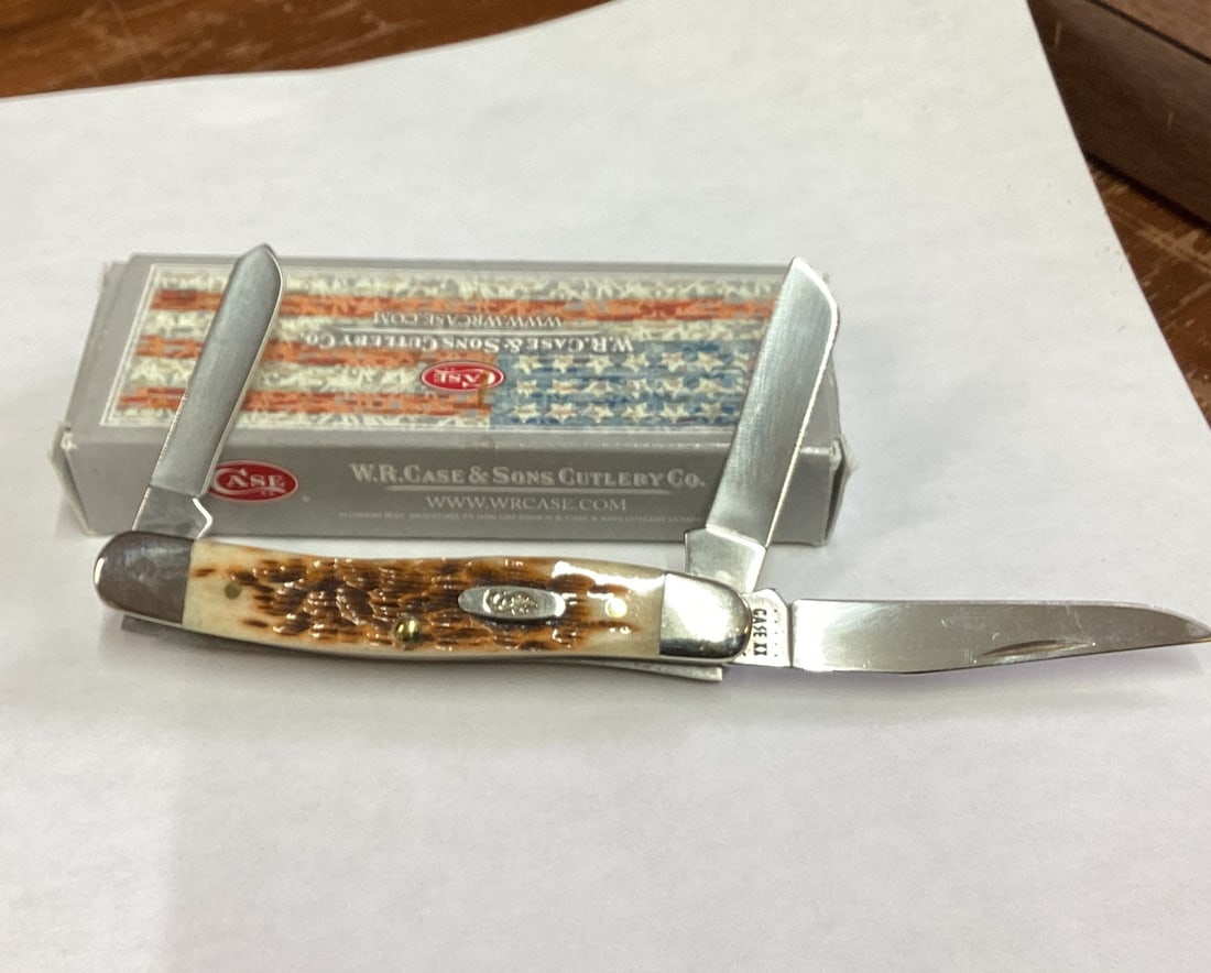 case xx 2024 amber bone stockman knife (1 of 2)