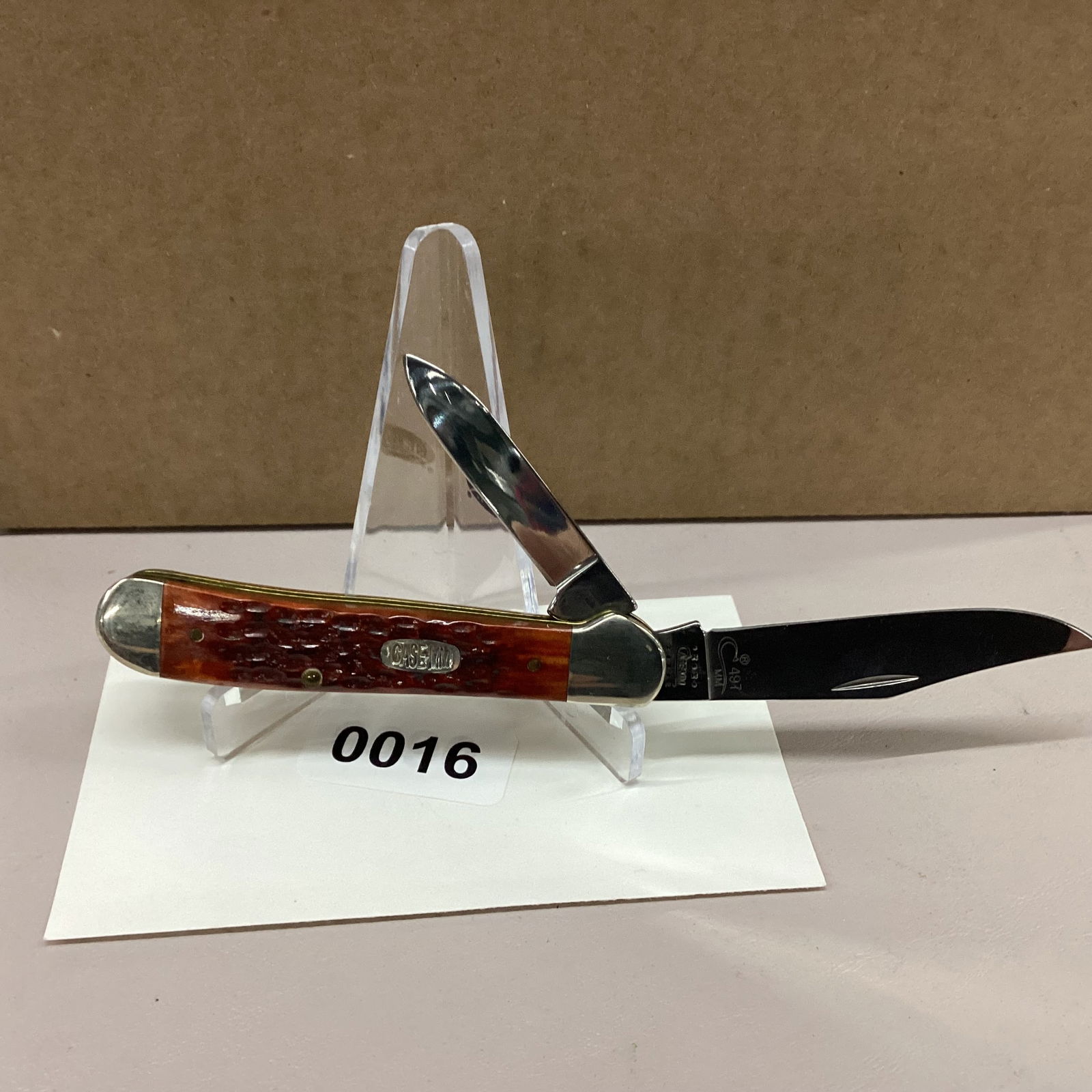 CASE XX 2000 COPPERHEAD CHESTNUT BONE: NUMBERD NEVER USED