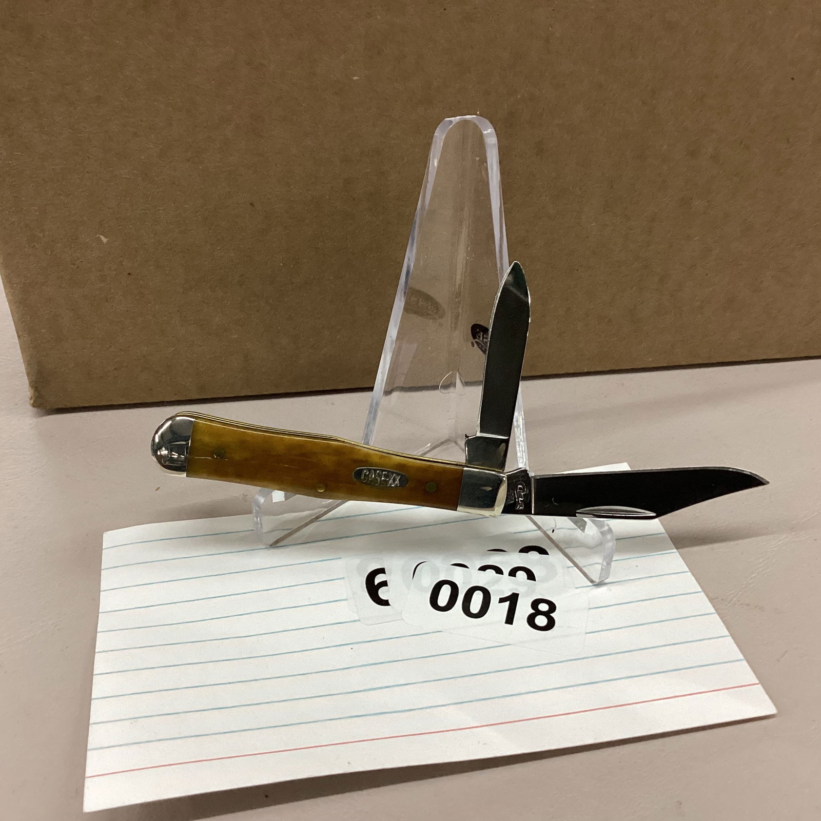 CASE XX 1996 APPALOUSA BONE SMALL COKE BOTTLE: NEVER USE OR CARRIED