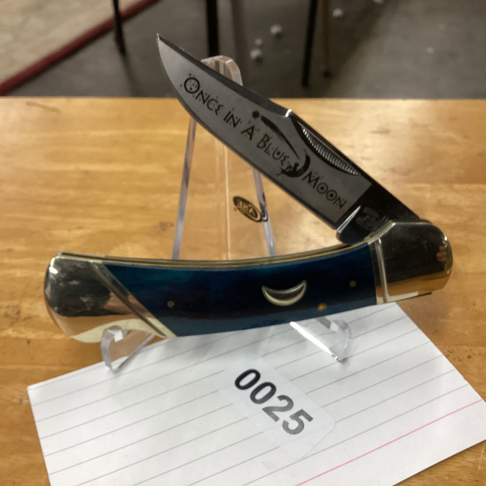ROUGH RIDER BLUE MOON LOCK BLADE: NEVER USED OR CARRIED NO BOX