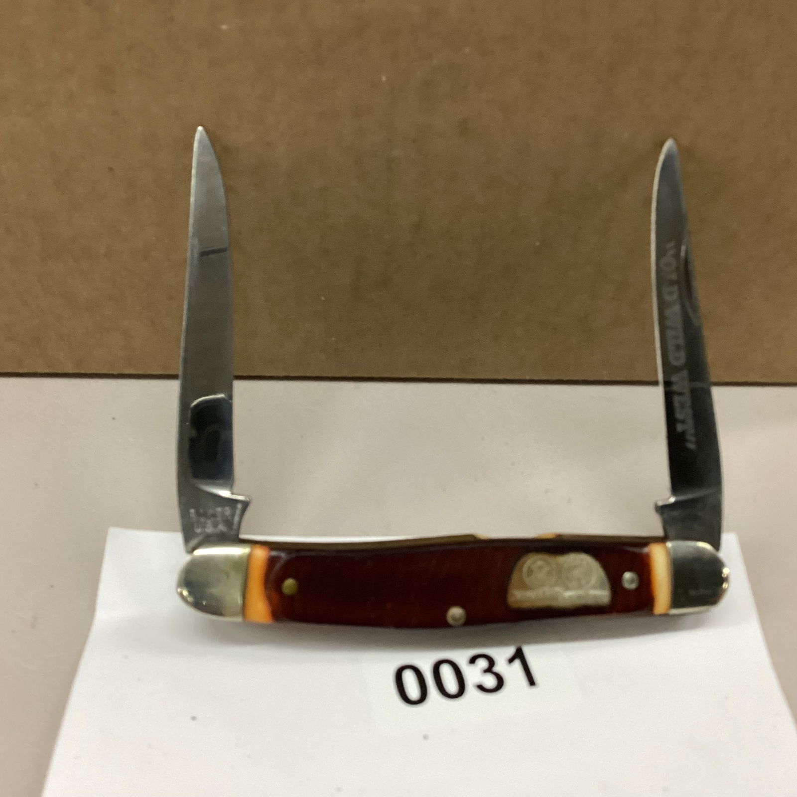 boker usa great american stoires old wild west muskrat: SOME SLIGHT CARBON SPOTS GREAT SNAP