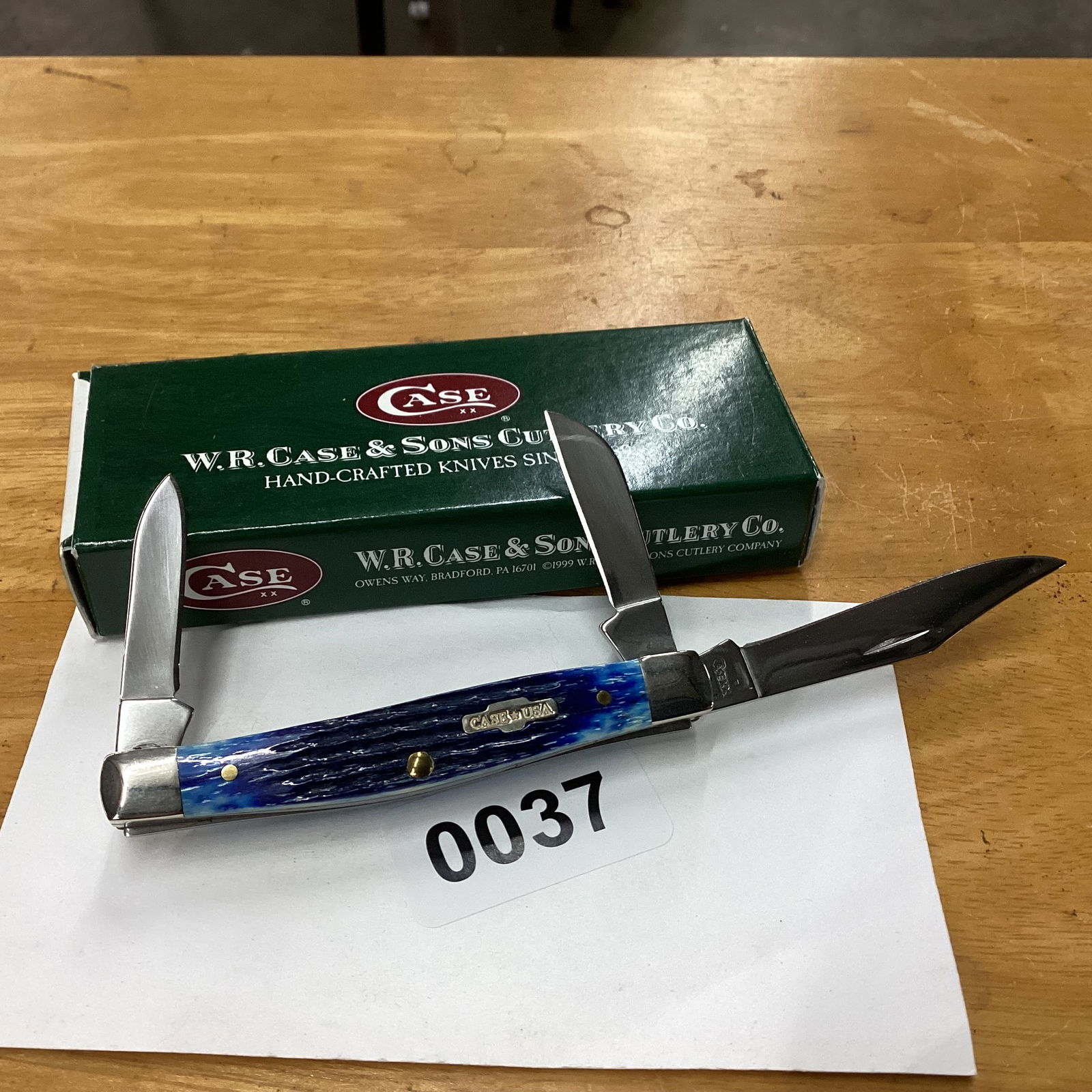 CASE XX 20047 44 PATTERN BLUE STOCKMAN: NEVER USED OR CARRIED