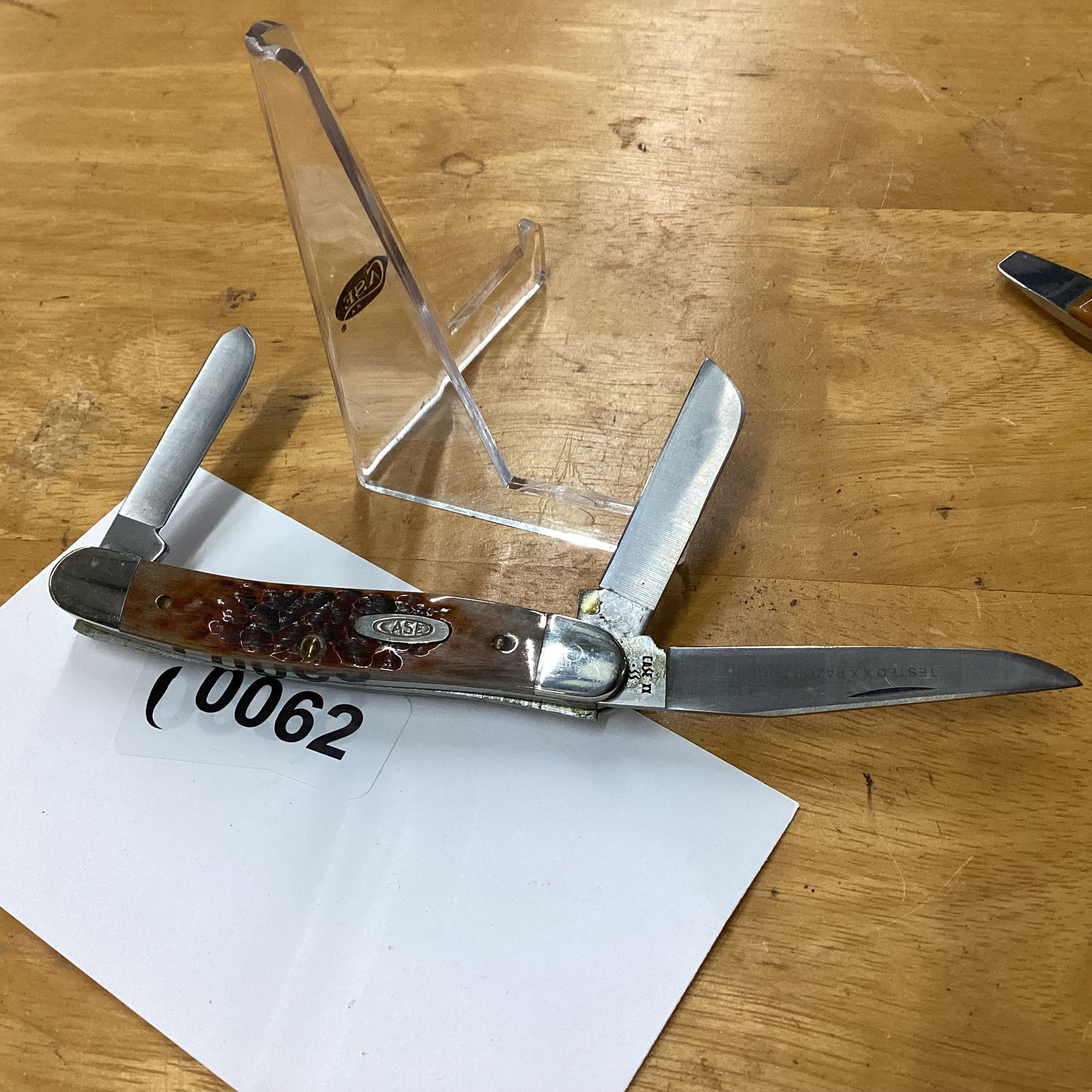 CASE XX 1989 18 PATTERN STOCKMNAN: GREAT COLOR NEVER USED