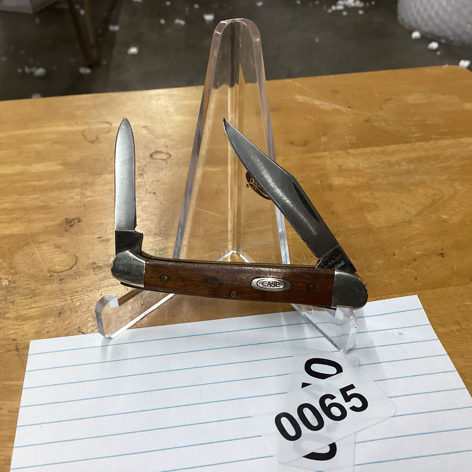 CASE XX 1990 MAPLE HANDLES BABY COPPERHEAD: NEVER USED