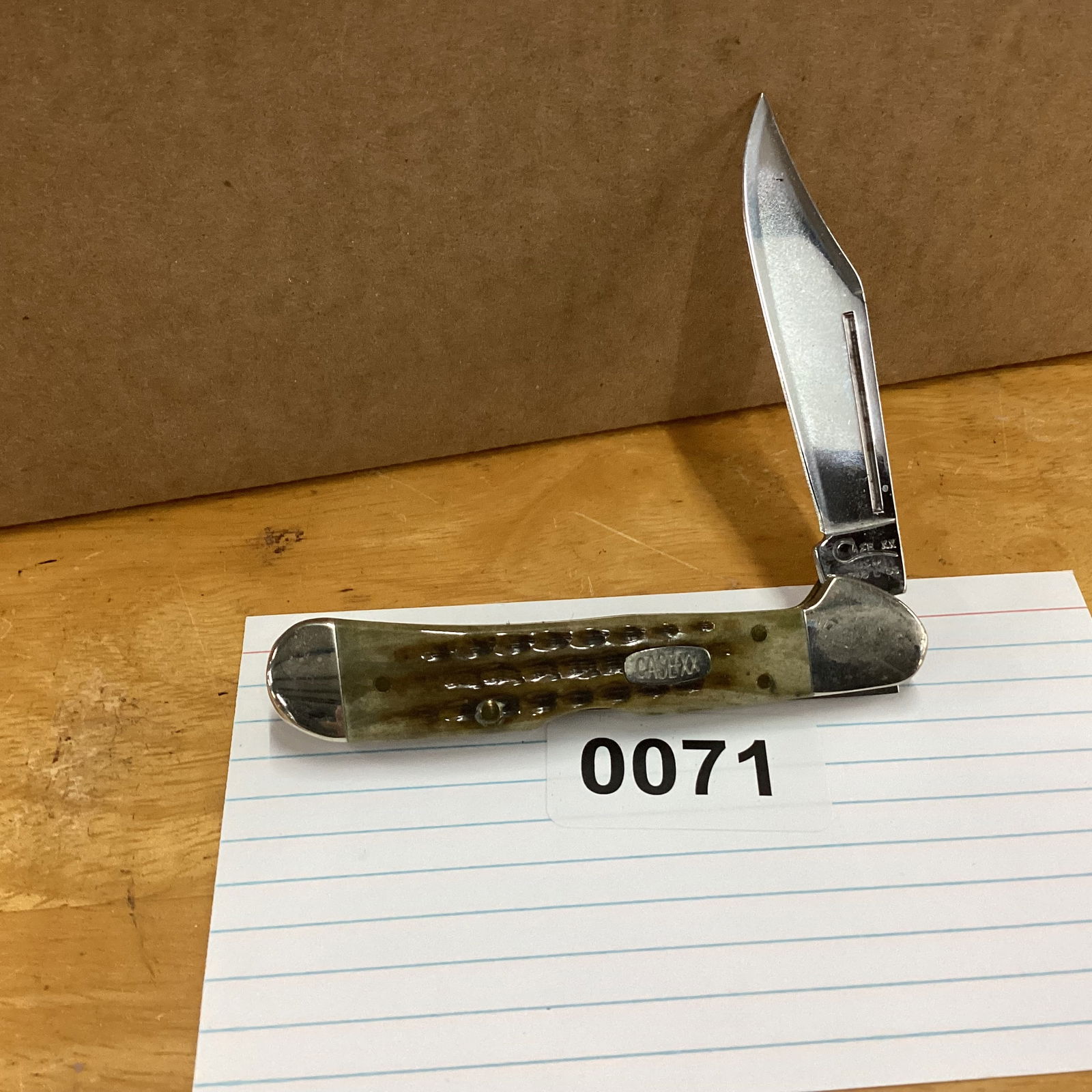 CASE XX MINI COPPERLOCK: OLIVE GREEN NEVER USED