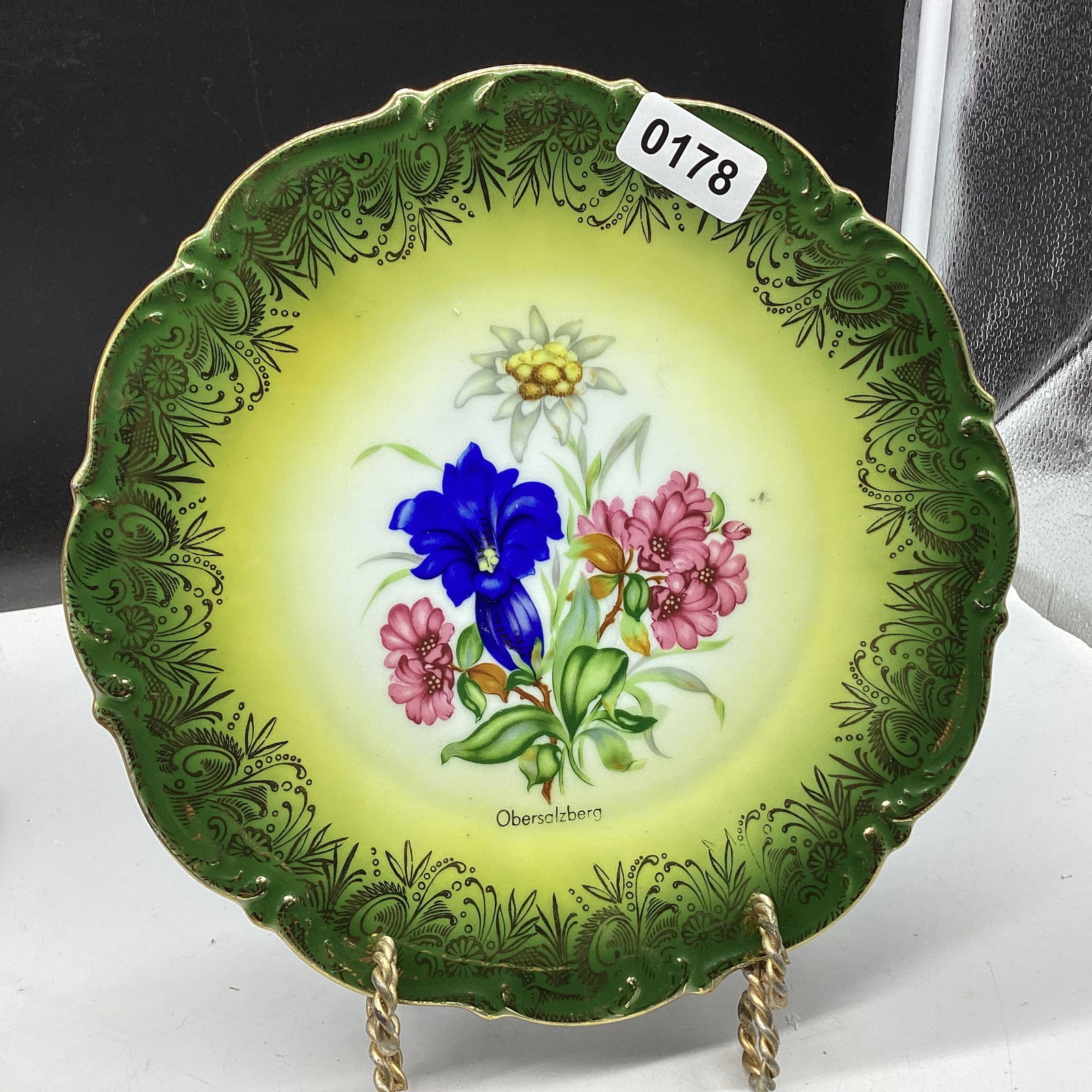 HAND PAINTED PORCELIAN PLATE MAD EIN GERMANY (1 of 2)
