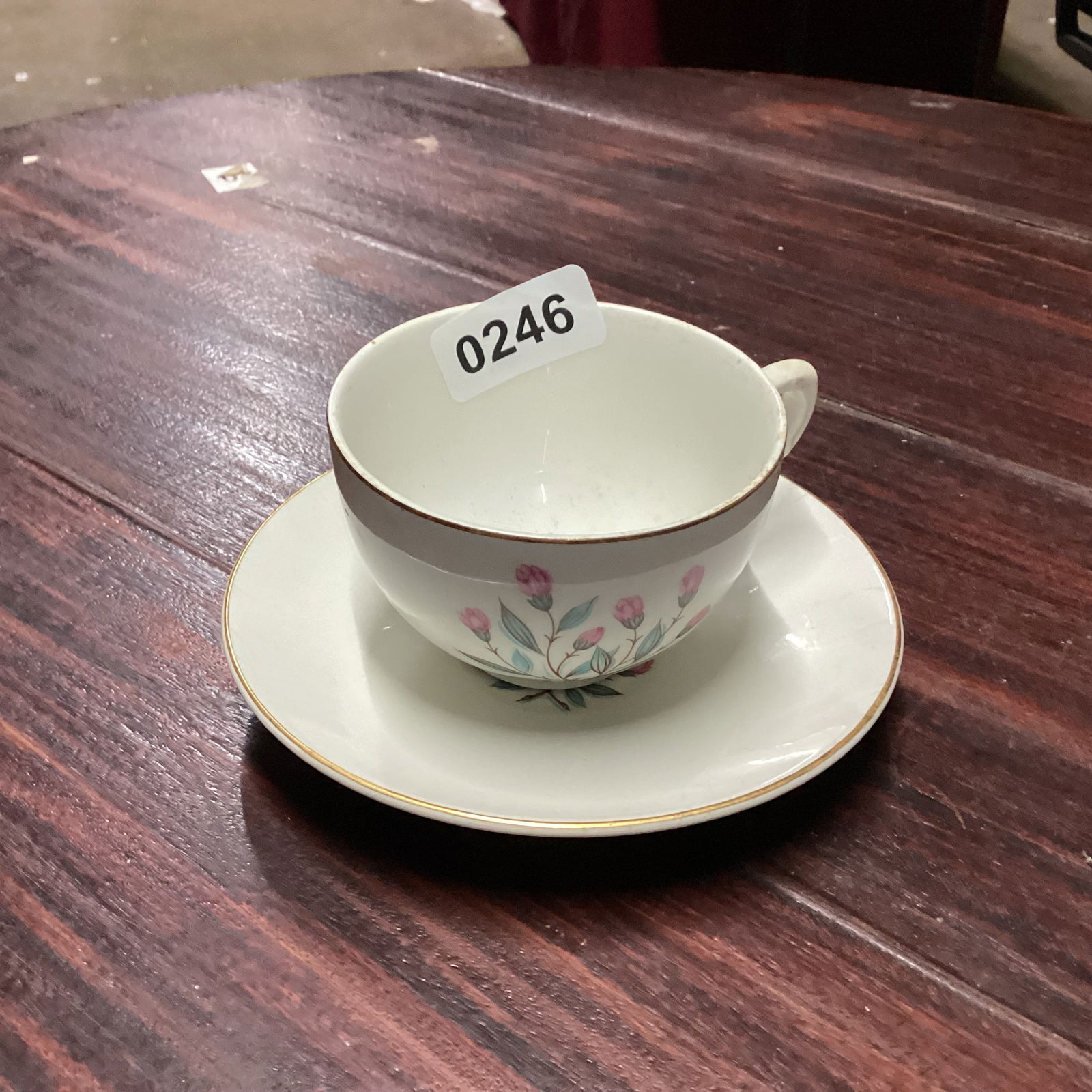 WEDGEWOOD ENGLAND CUP & SAUCER: GOOD SHAPE