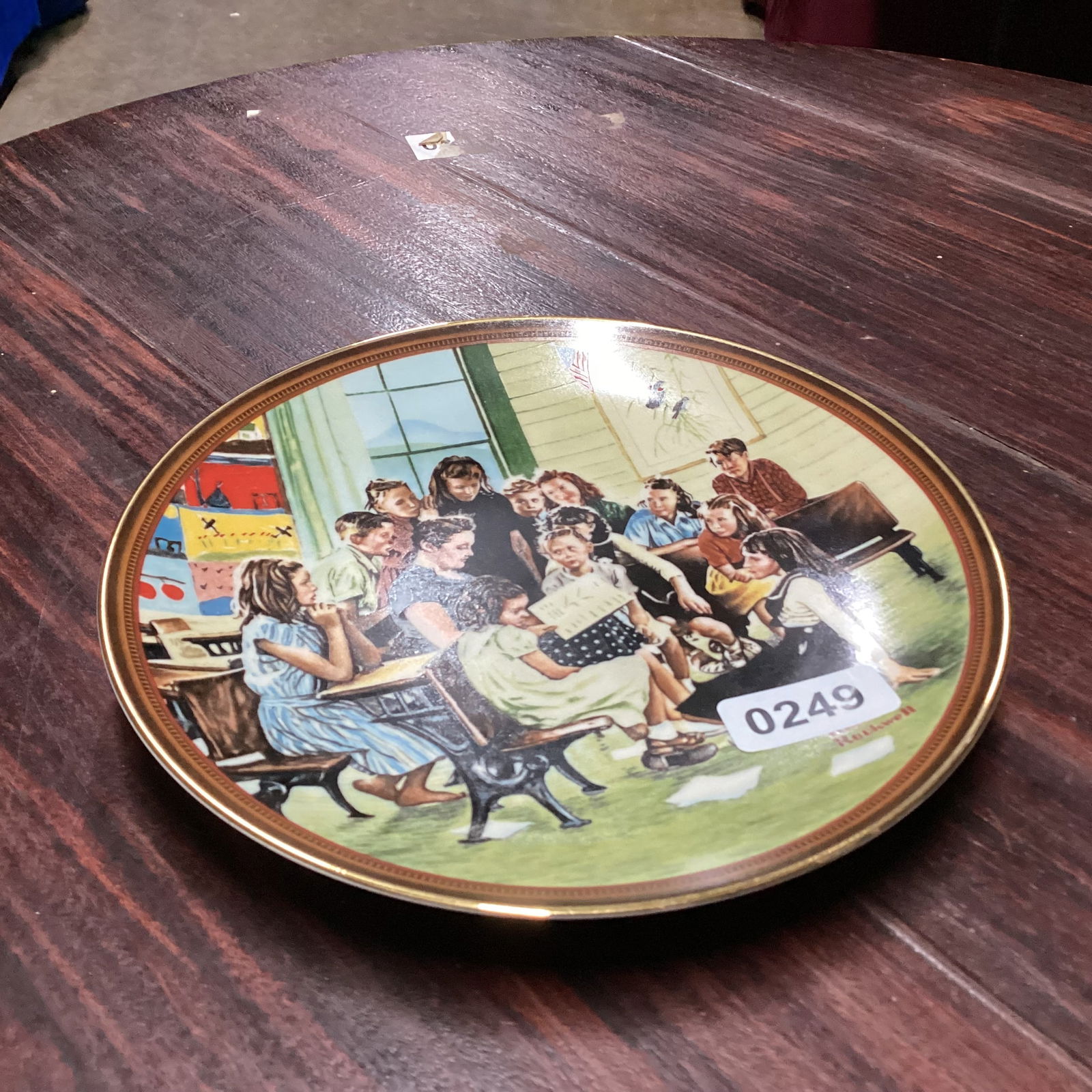 NORMAN ROCKWELL THE STORY HOUR COLLECTOR PLATE (1 of 1)