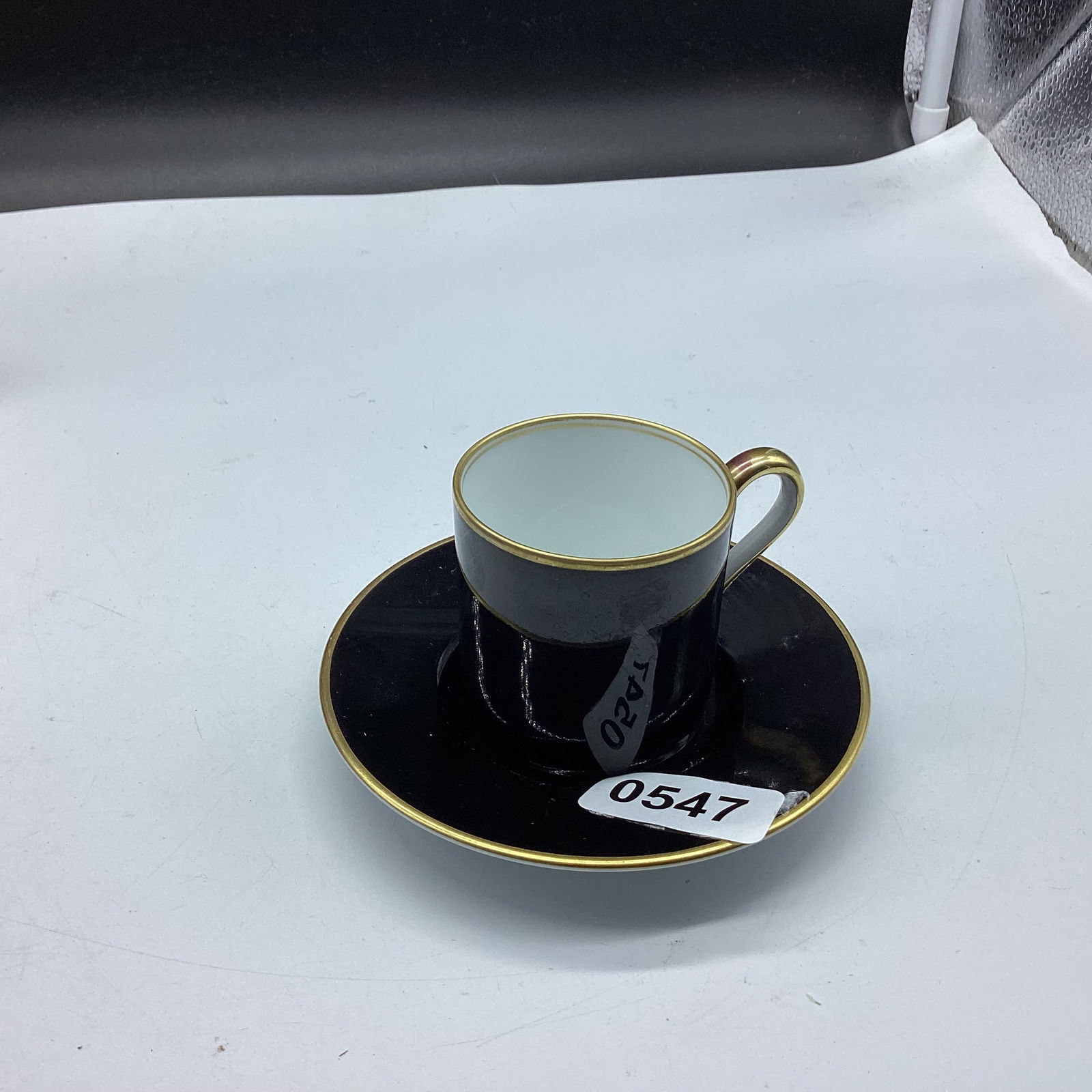 PORCELIAN DEMITASSIE CUP & SAUCER NORITAKE: GOOD SHAPE