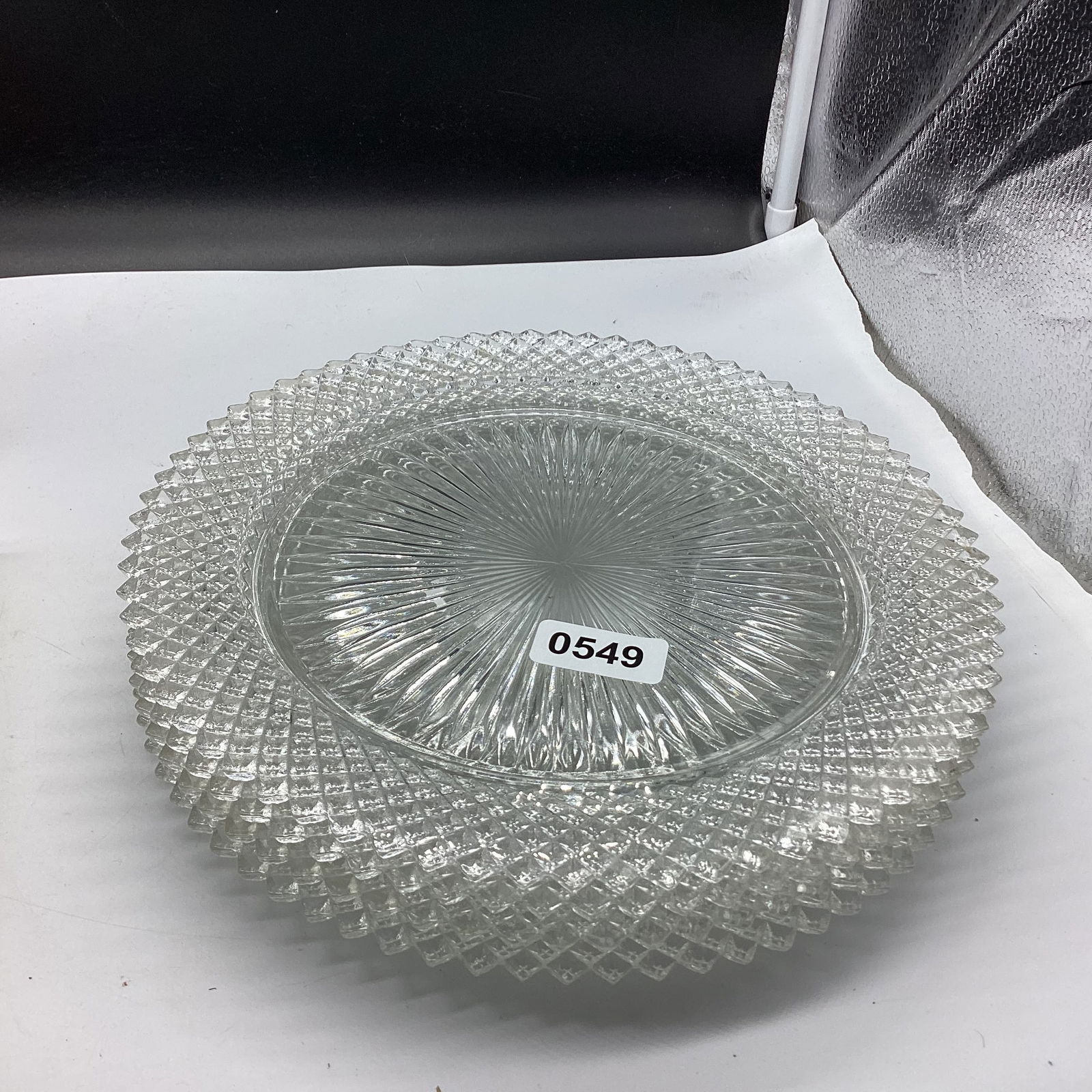 4 DEPRESSION MS AMERICA DINNER PLATES: 10" W GOOD SHAPE