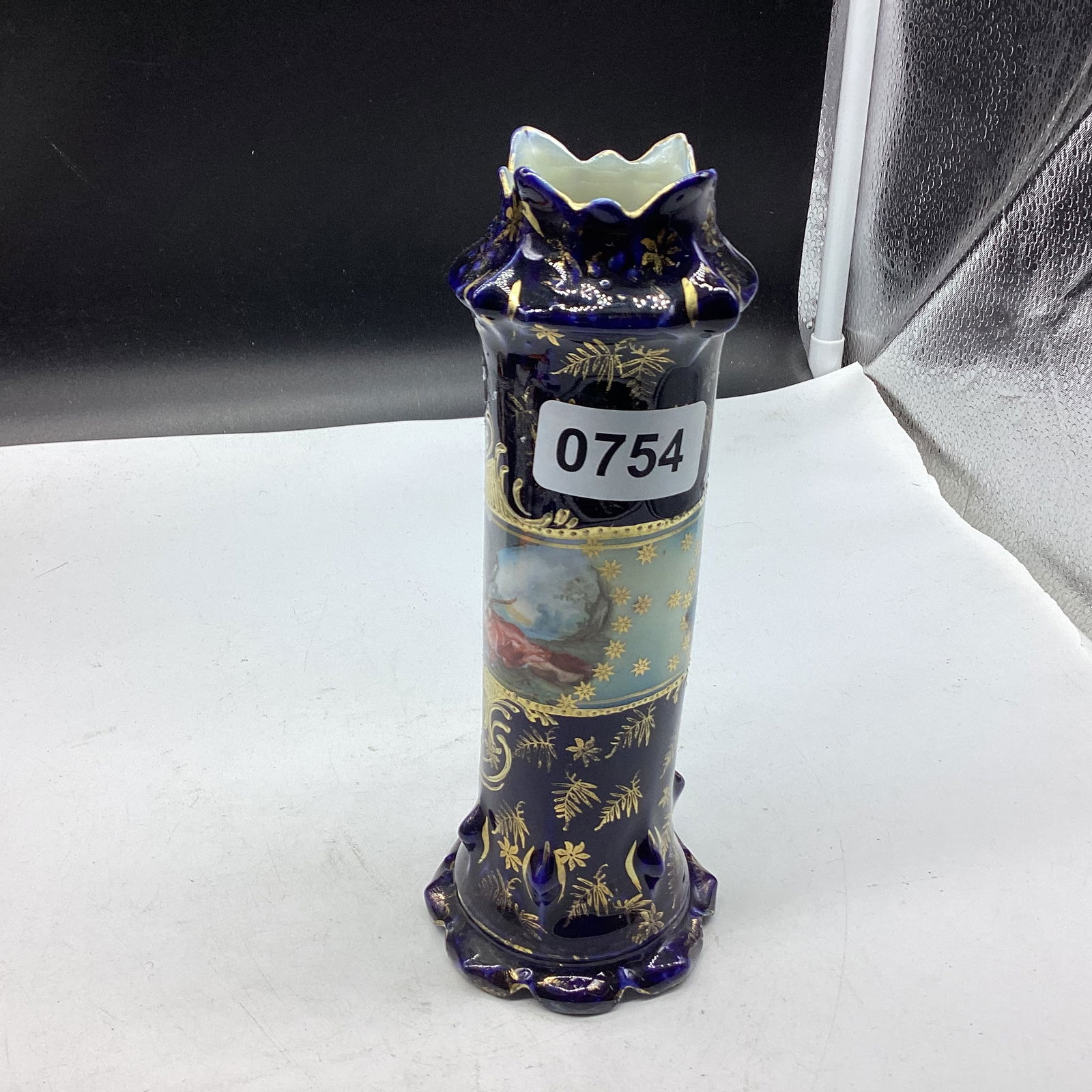 HAND PAINTED PORCELIAN VASE (1 of 2)