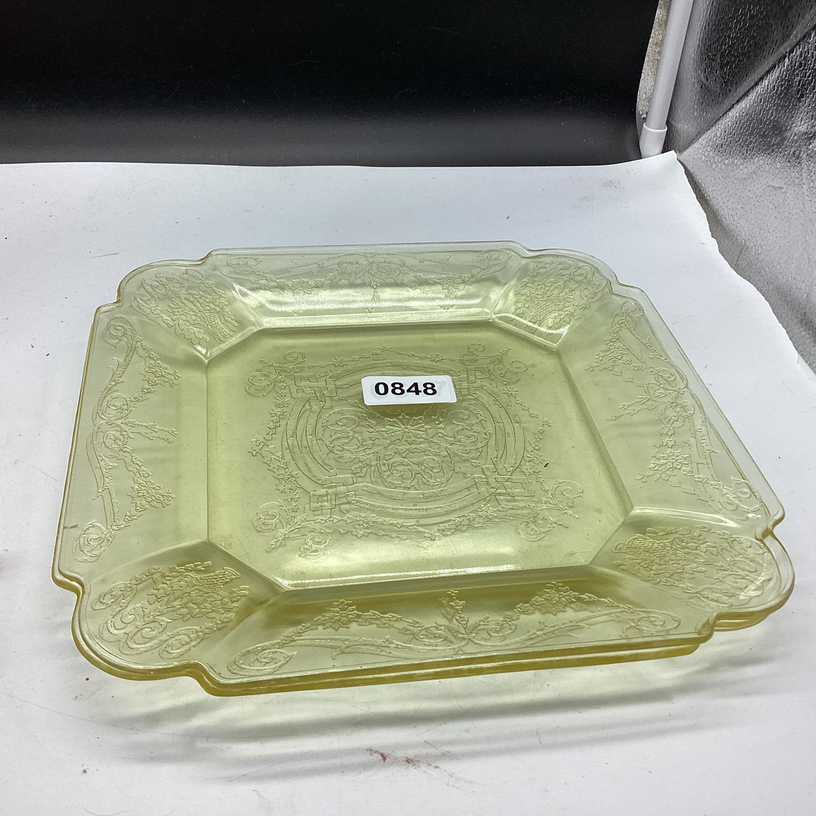 2 DEPRESSION LORIAN DINNER PLATES (1 of 1)