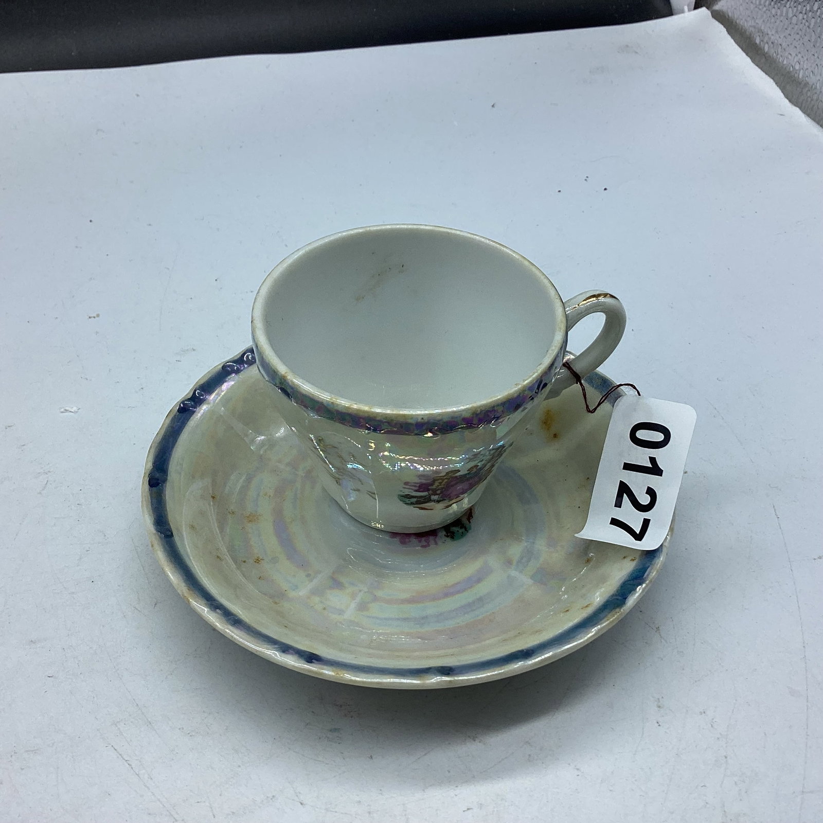 JAPAN DEMITASSIE CUP & SAUCER: GOOD SHAPE