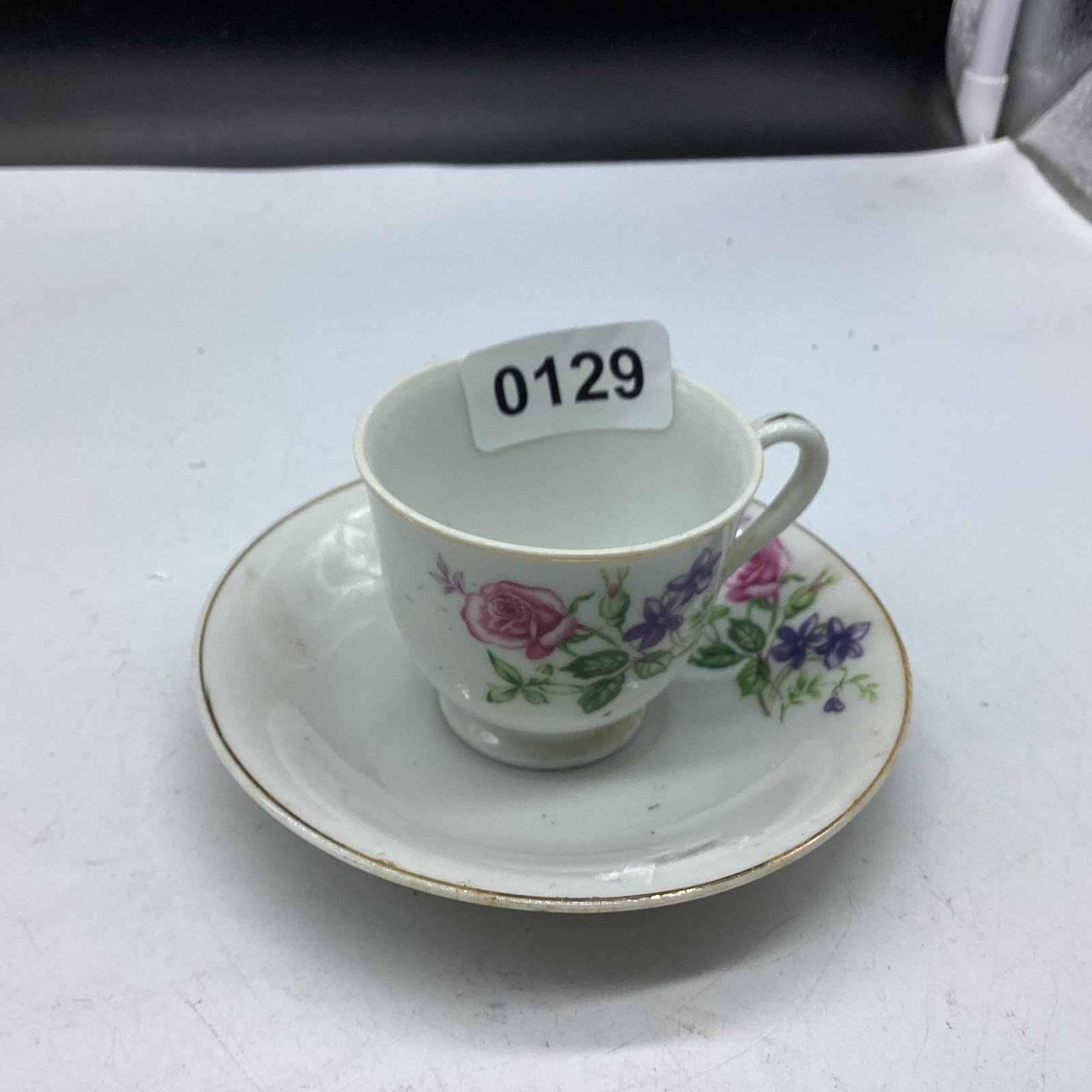 JAPAN DEMITASSIE CUP & SAUCER: GOOD SHAPE