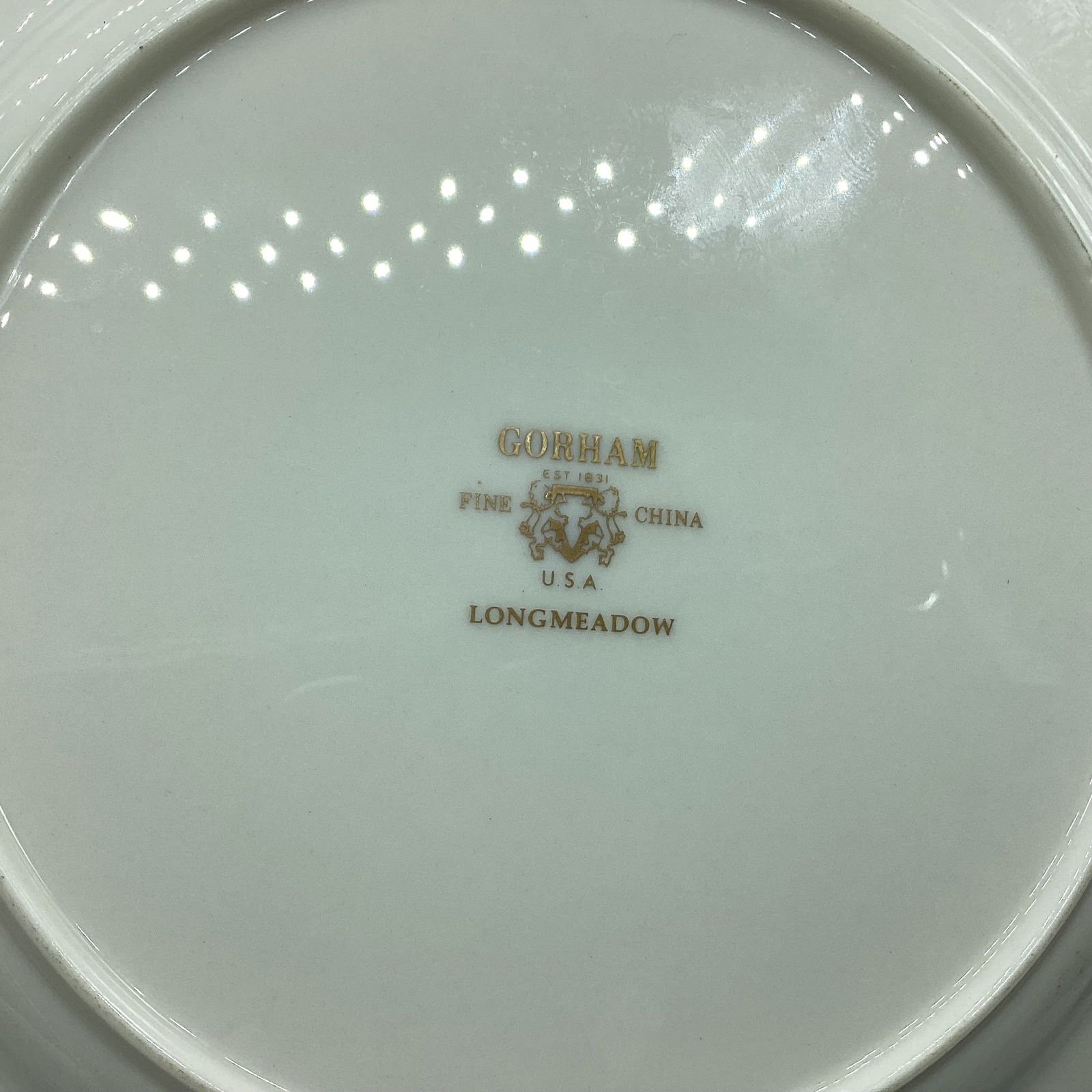 GORHAM LONGMEADOW PLATE - 2