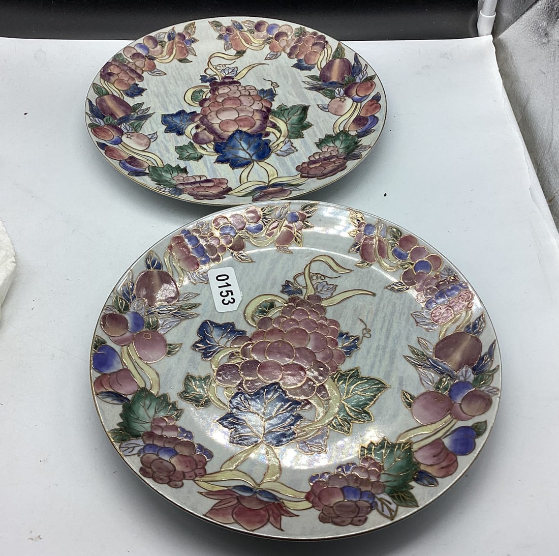 2 DECORATOR PLATES: 10" WIDE GOOD SHAPE