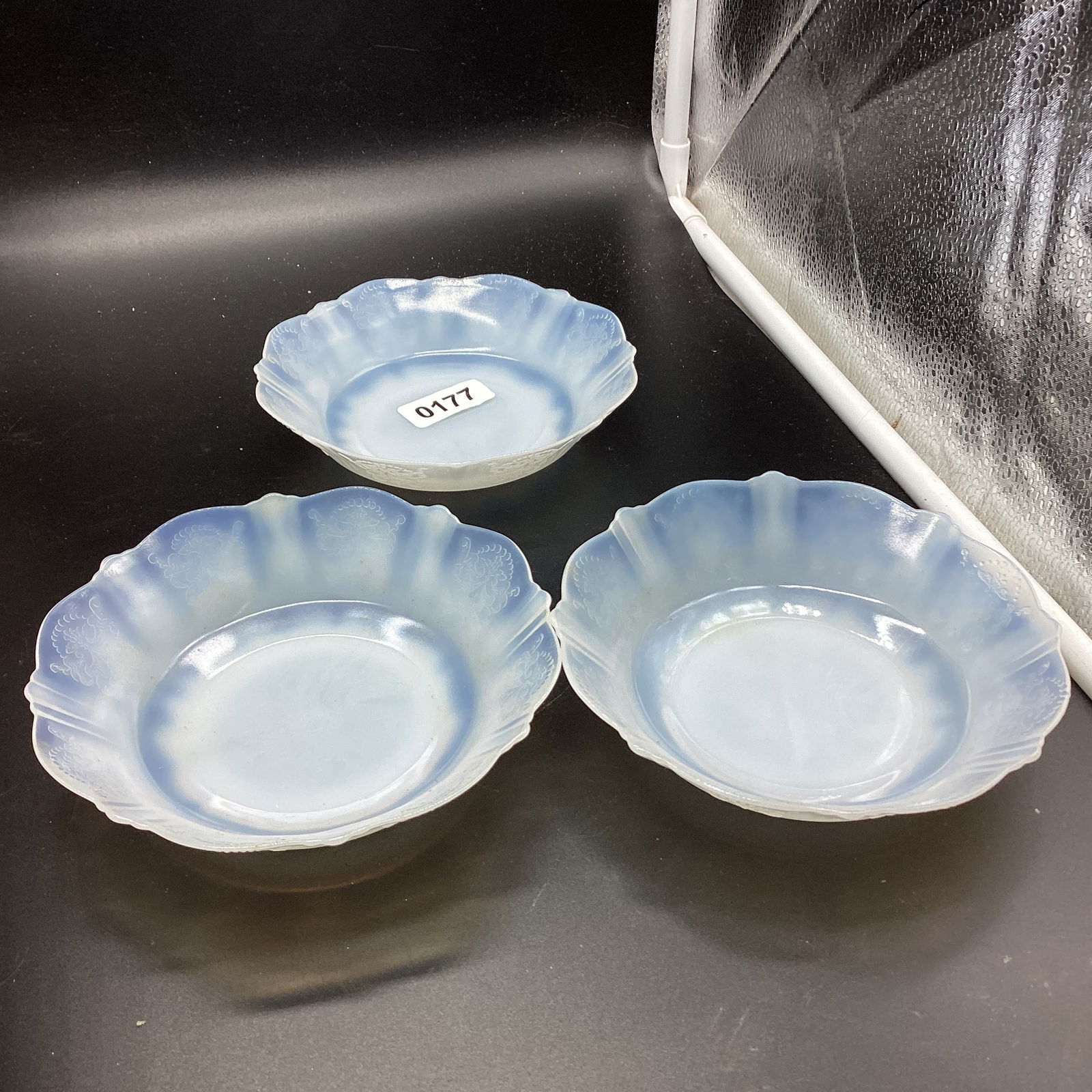 3 DEPRESSION MONAX AMEERICAN SWEETHEART CEREAL BOWLS: 5 3/4" WIDE GOOD SHAPE