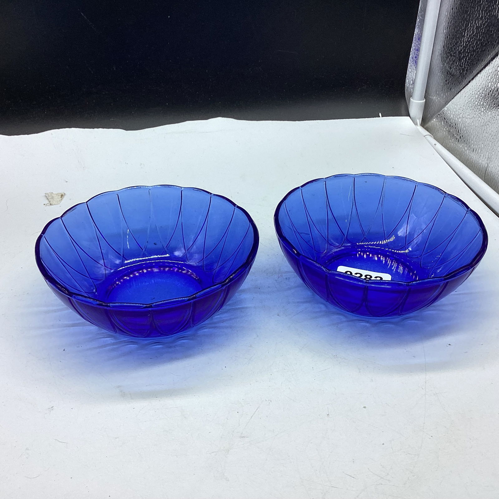 2 DEPRESSION NEWPORT HAIR PIN CEREAL BOWLS: 5 1/2" WIDE GOOD SHAPE