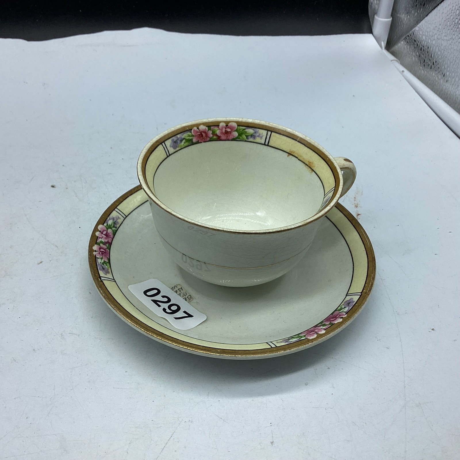 CUP & SAUCER ENGLAND: GOOD SHAPE