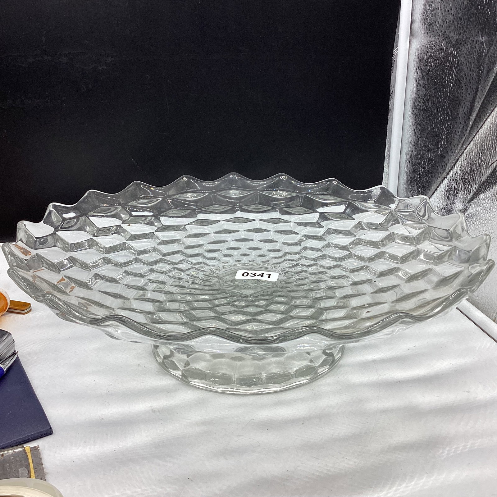 AMERICAN FOSTORIA FRUIT BOWL STAND (1 of 2)