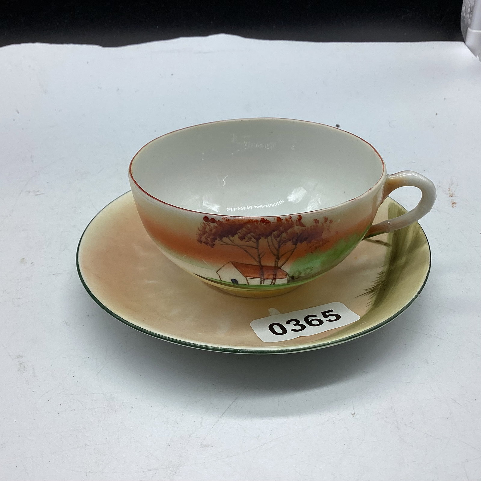 PORCELIAN CUP & SAUCER: GOOD SHAPE
