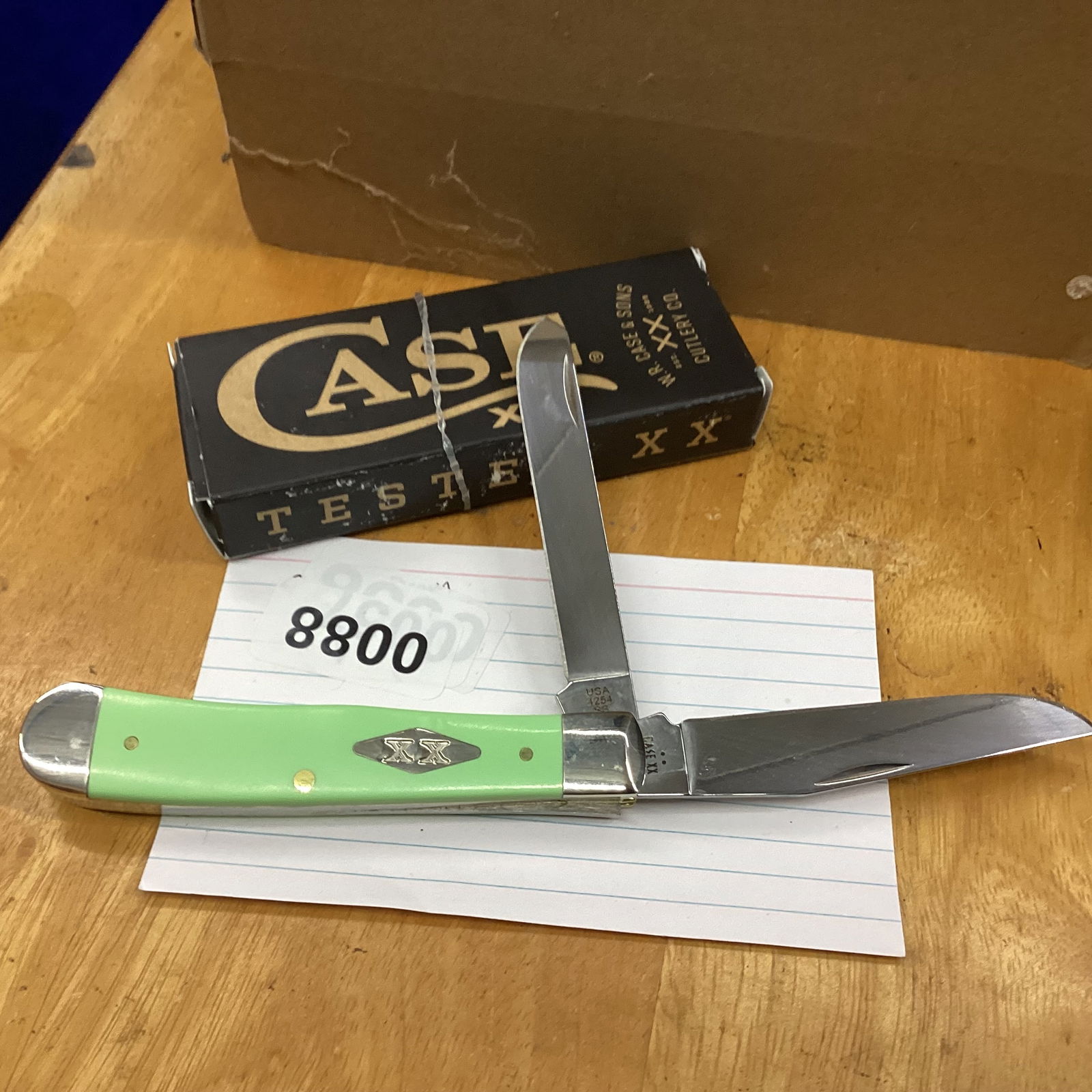 case xx 2026 mint green trapper: never used new knife