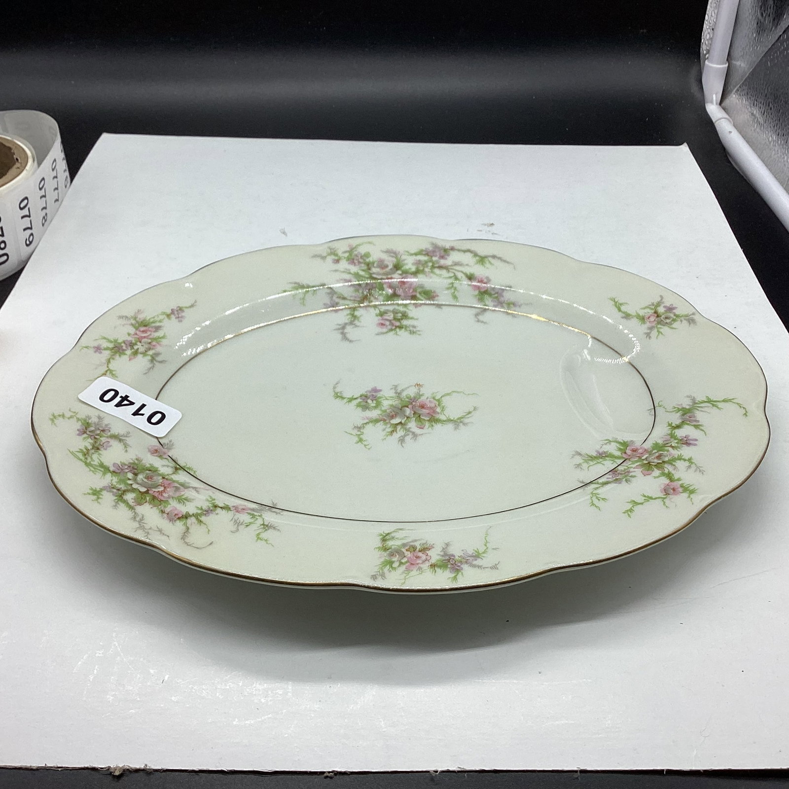 ROSALINDE PORCELIAN PLATTER BY HAVILAND NEW YORK: 11 1/2" W GOOD SHAPE