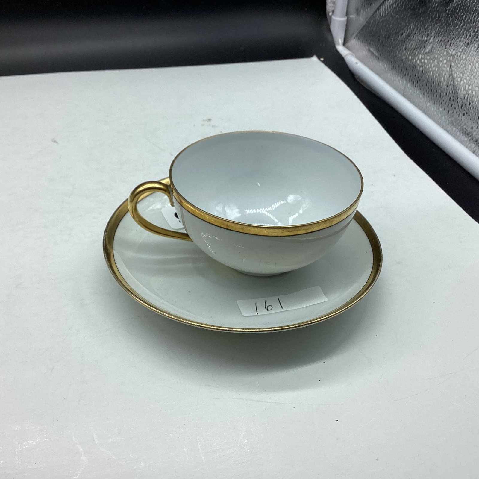 PORCELIAN DEMI TASSIE CUP & SAUCER BAVARIA: GOOD SHAPE