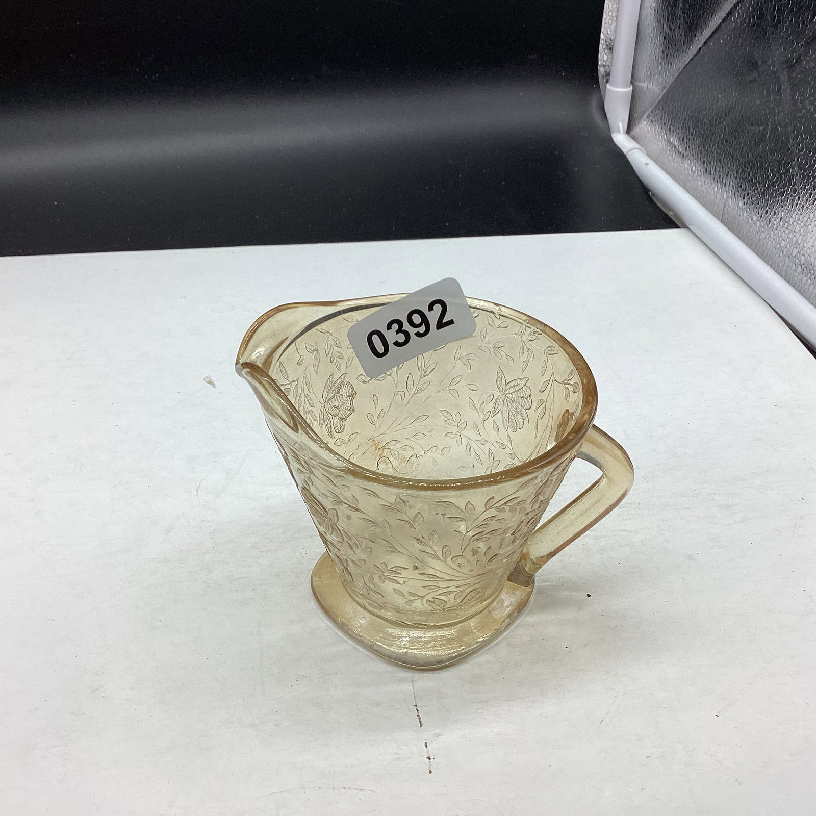 DEPRESSION FLORAGOLD CREAMER: GOOD SHAPE
