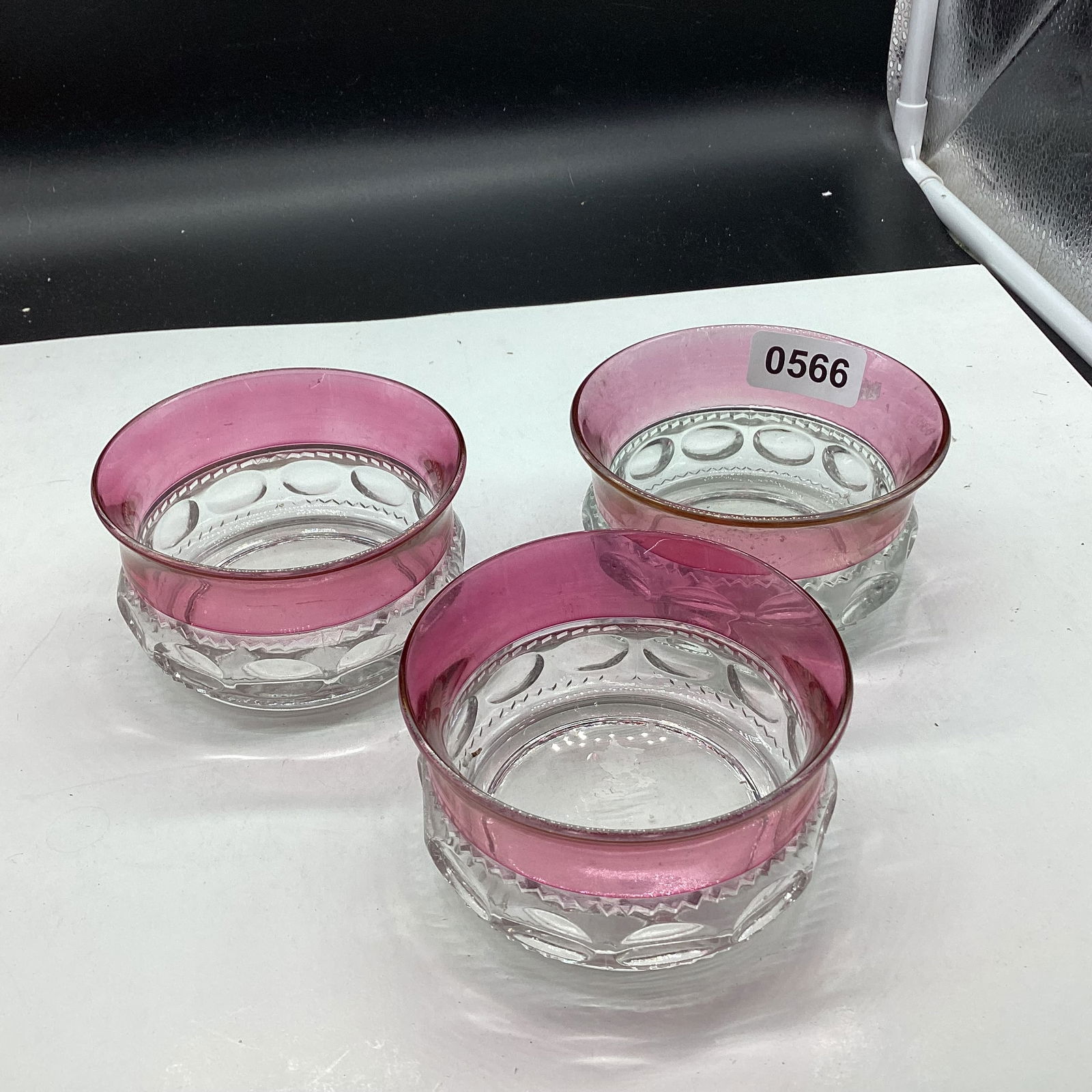 2 KINGS CROWN CEREAL BOWLS: 1 3/4 X 5" GOOD SHAPE