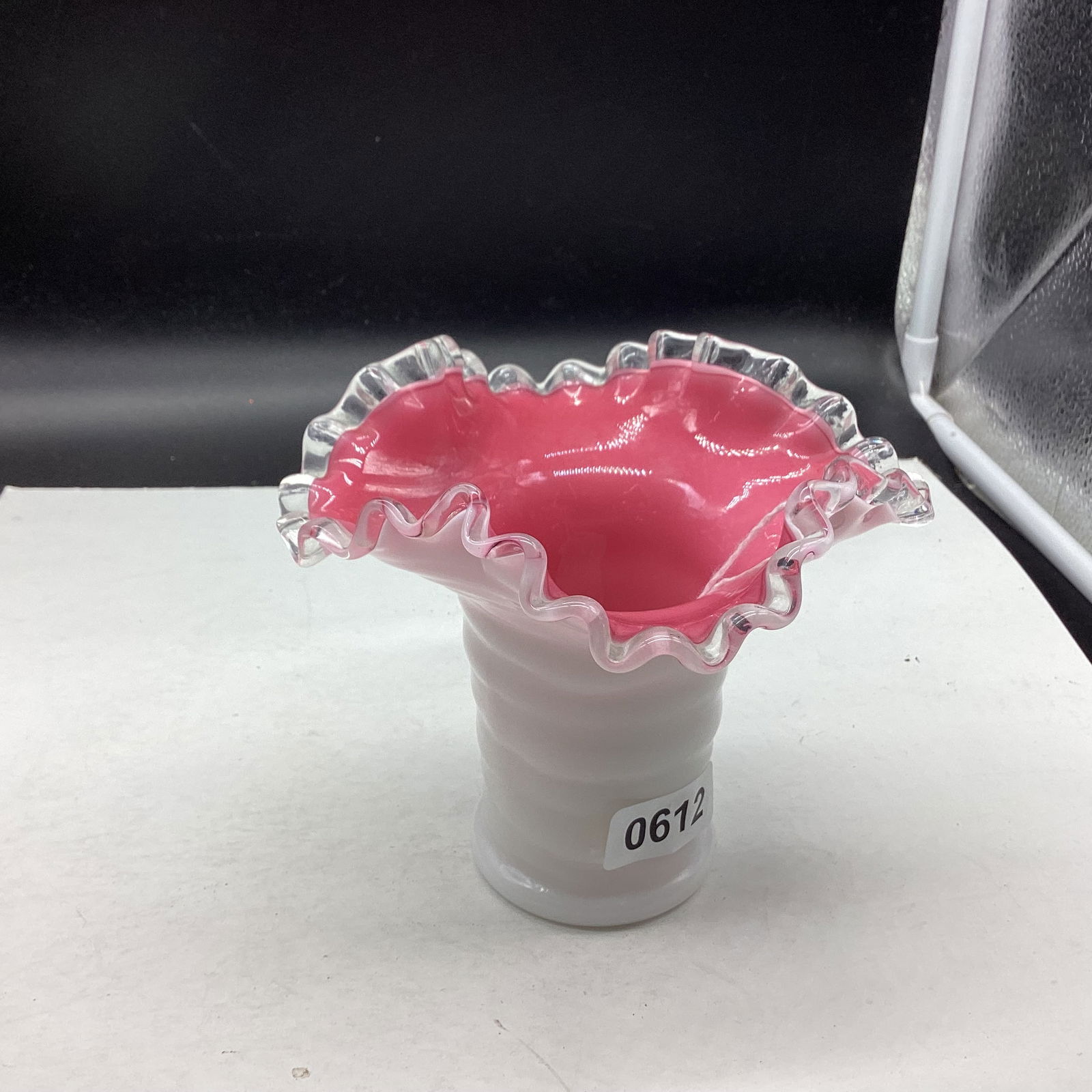 PORCELIAN DEMITASSIE CUP & SAUCER: GOOD SHAPE