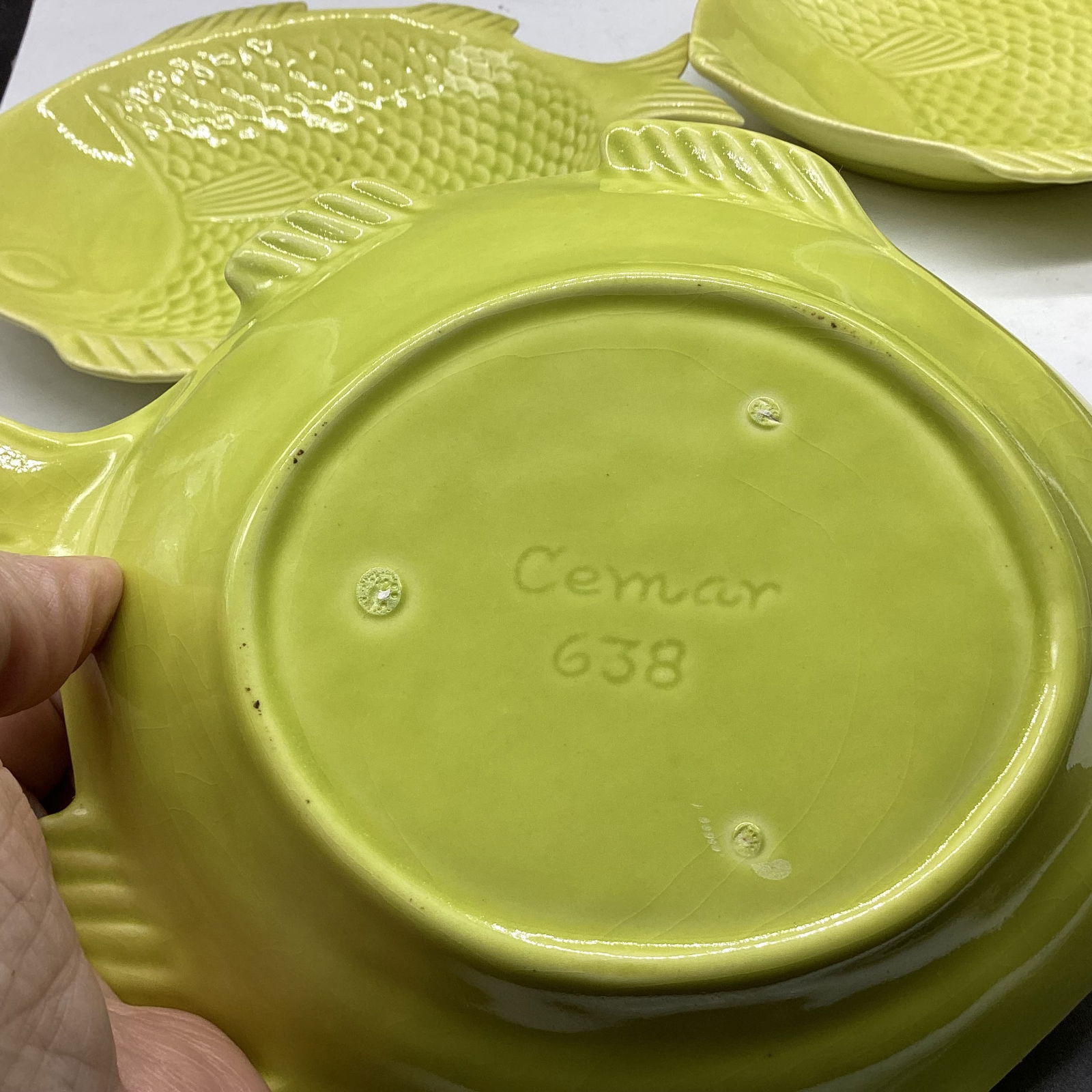 3 CEMAR FISH PLATES - 2