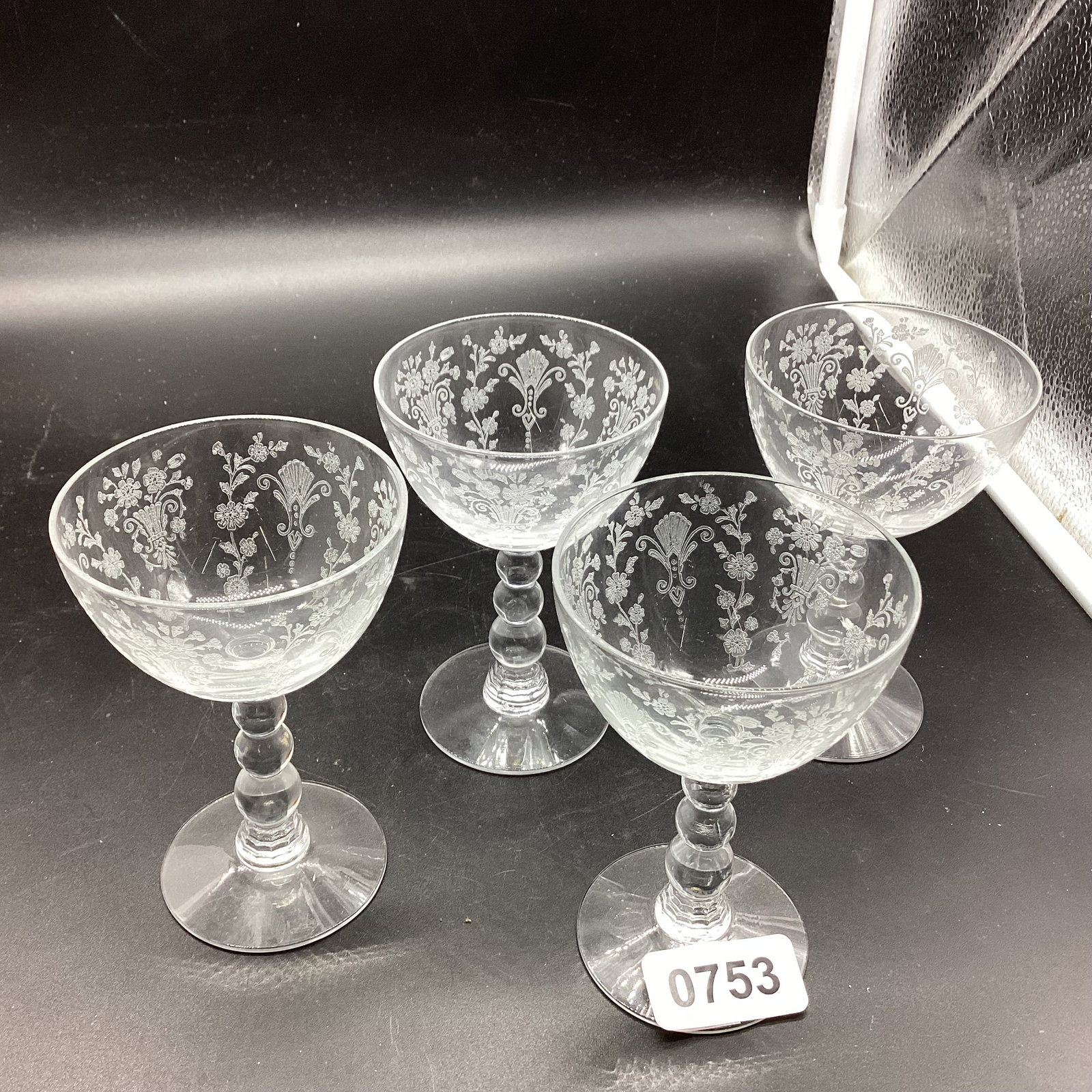 4 DUNCAN & MILLER FIRST LOVE LIQUOR COCKTAILS: 4 1/2" TALL GOOD SHAPE