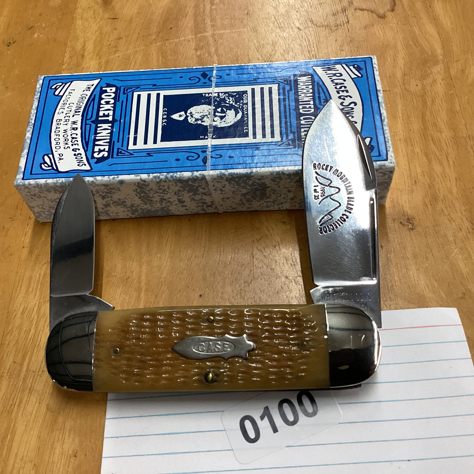 CASE CLASSIC DOUBLE PULL ROCKY MOUNTAIN BLADE CLUB No17 of 35 ELEPHANT TOE: NEVER USED OR CARRIED