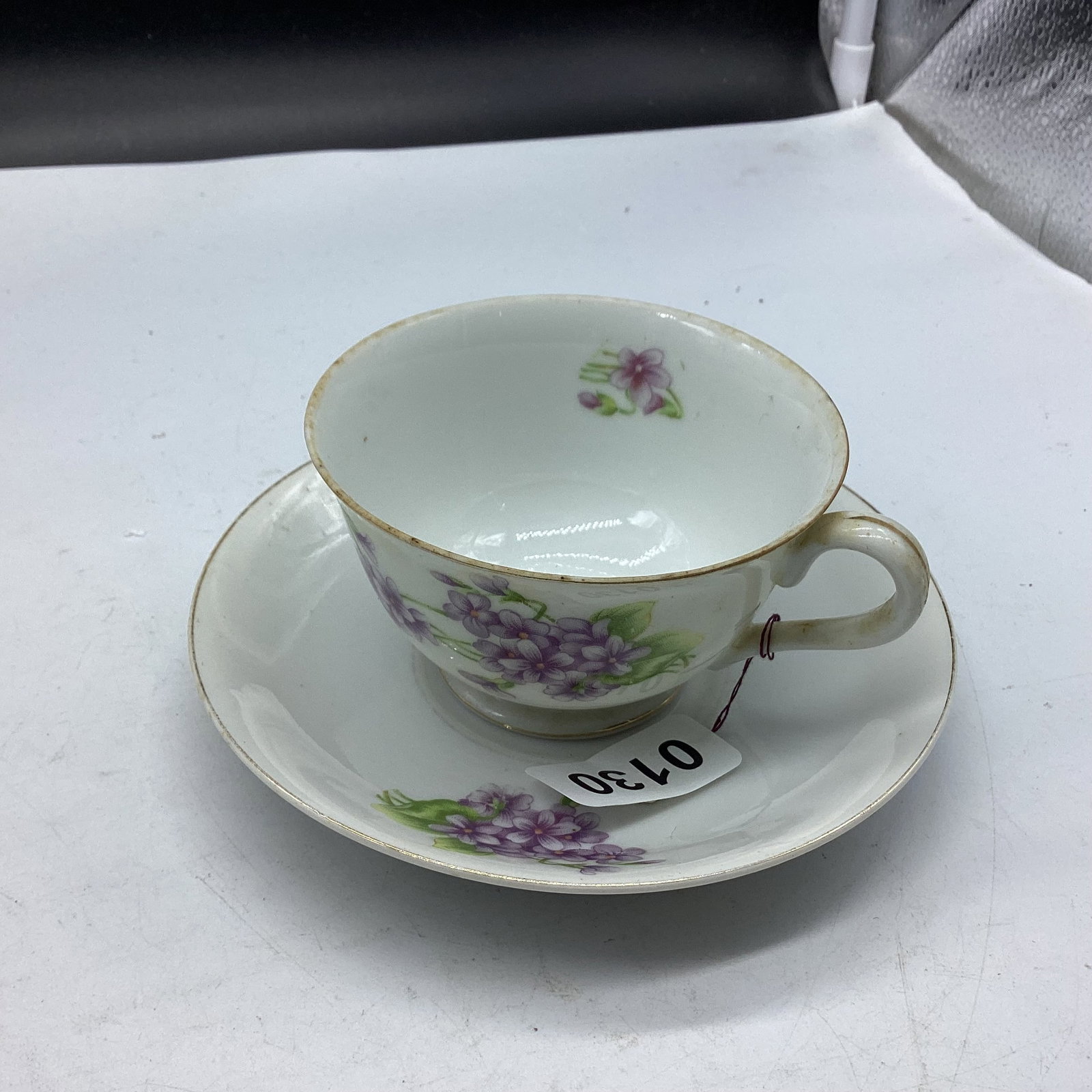 JAPAN DEMITASSIE CUP & SAUCER: GOOD SHAPE