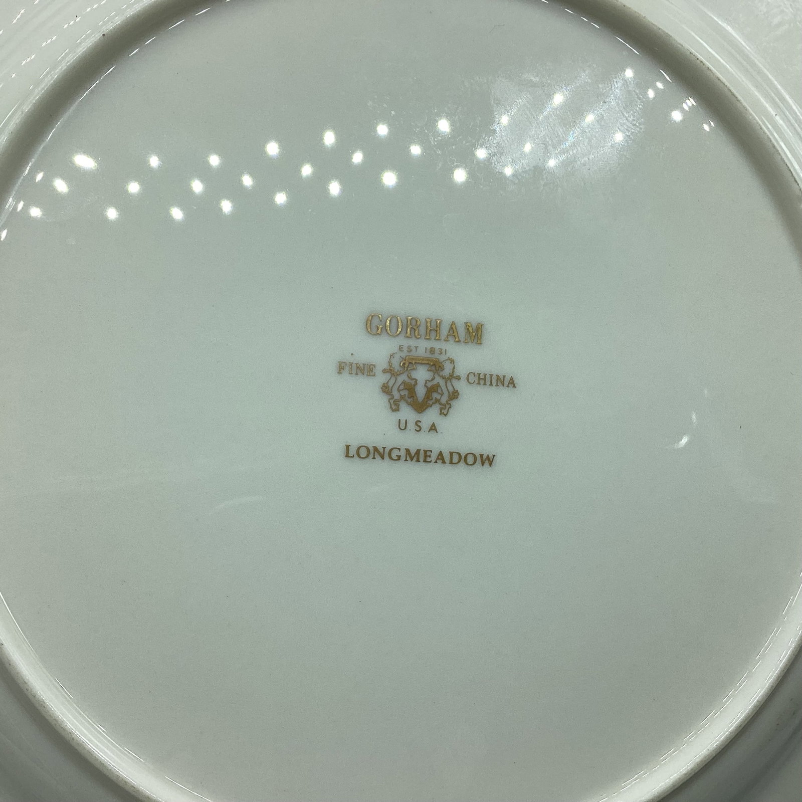 GORHAM LONGMEADOW PLATE - 2